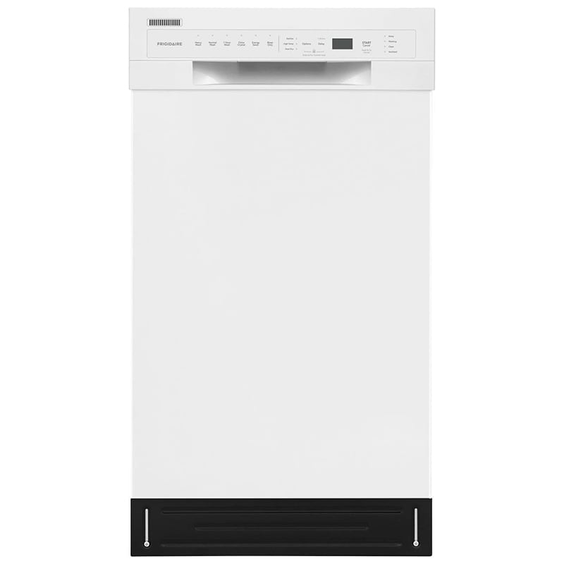 Frigidaire 18 in. Front Control Dishwasher with 52 dBa Sound Level & Pocket - White, White, hires