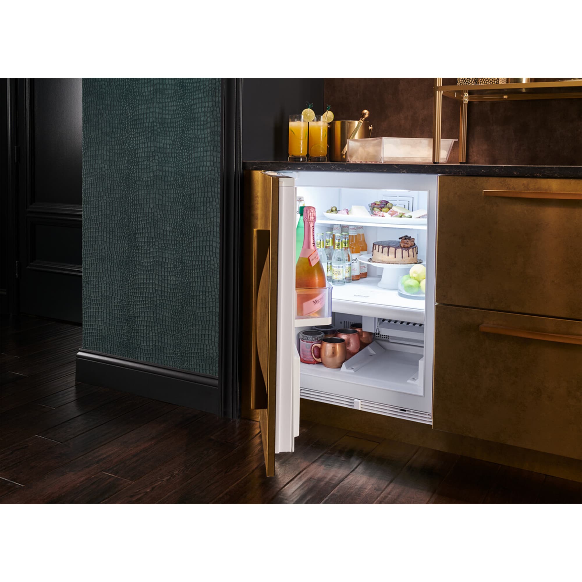 Sub-Zero Designer Series 24 in. Built-In 4.7 cu. ft. Left- Hinged Smart Undercounter Refrigerator - Custom Panel Ready, , hires