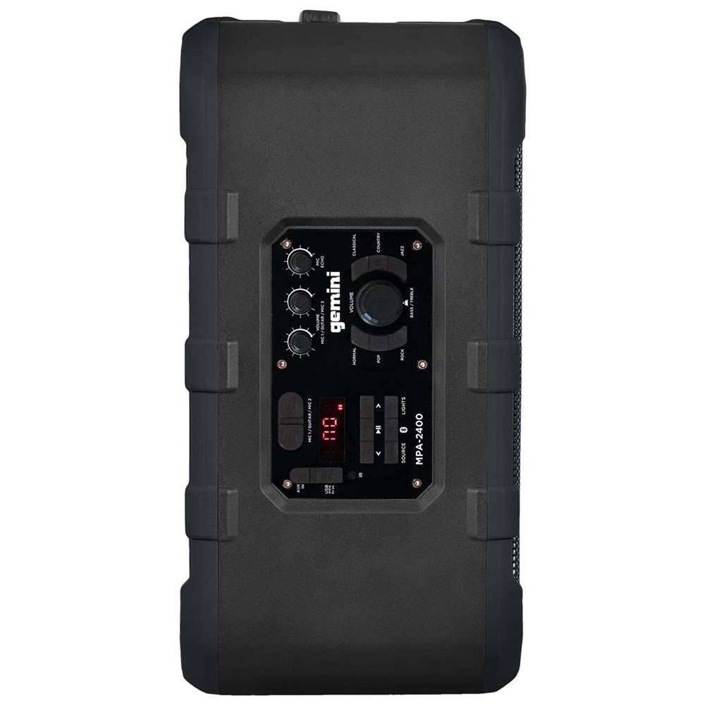 Gemini Rechargeable Weather-Resistant Trolley Speaker - Gray, , hires