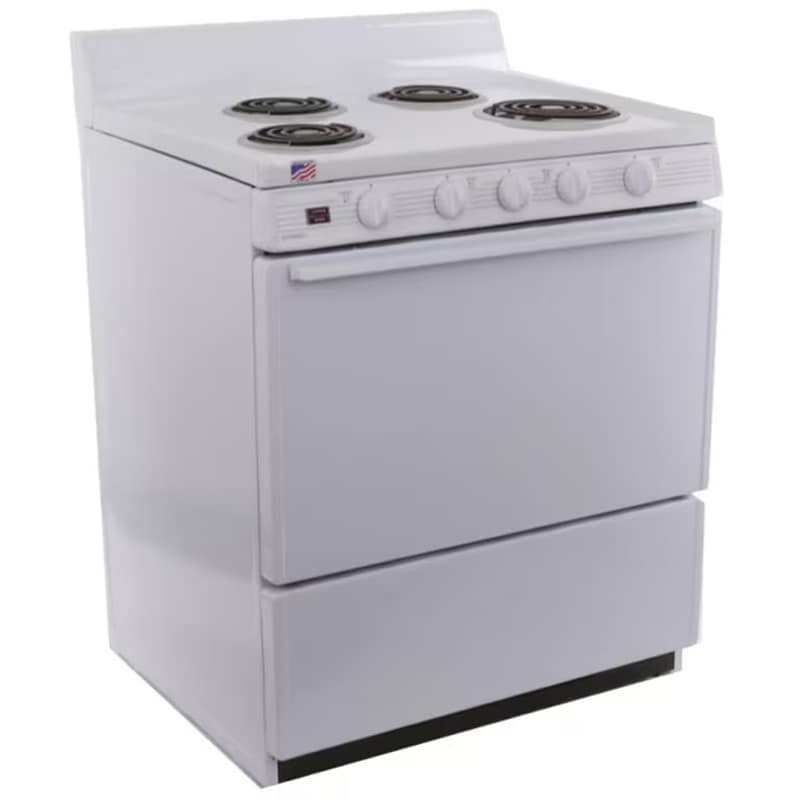 Premier 30 in. 3.9 cu. ft. Electric Range with Coil Burners - White (Open Box Good Condition), , hires