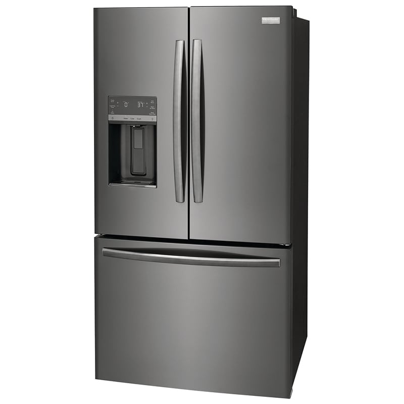 Frigidaire Gallery 36 in. 27.8 cu. ft. French Door Refrigerator with Ice & Water Dispenser - Smudge-Proof Black SS, Smudge-Proof Black SS, hires
