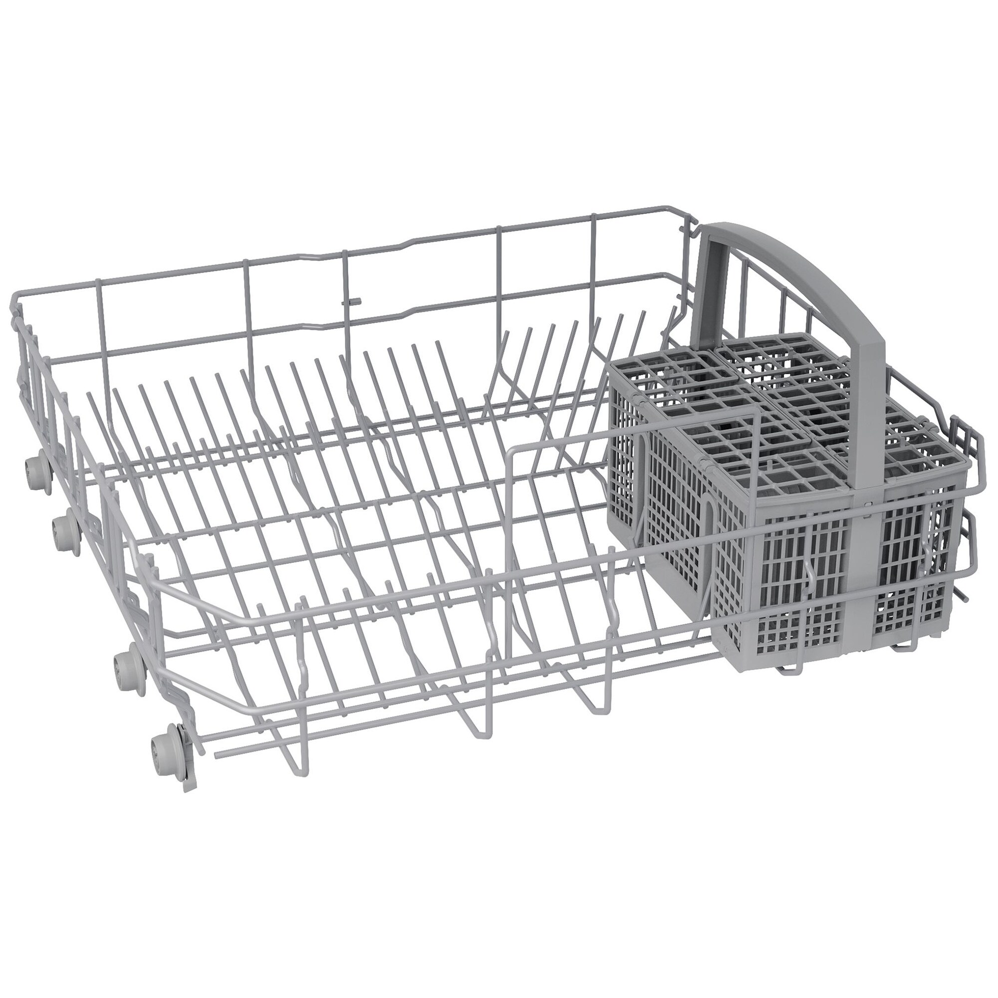 Bosch 300 Series 24 in. Front Control Smart Dishwasher with 48 dBA Sound Level, 3rd Rack, PureDry & Pocket Handle - Stainless Steel, Stainless Steel, hires