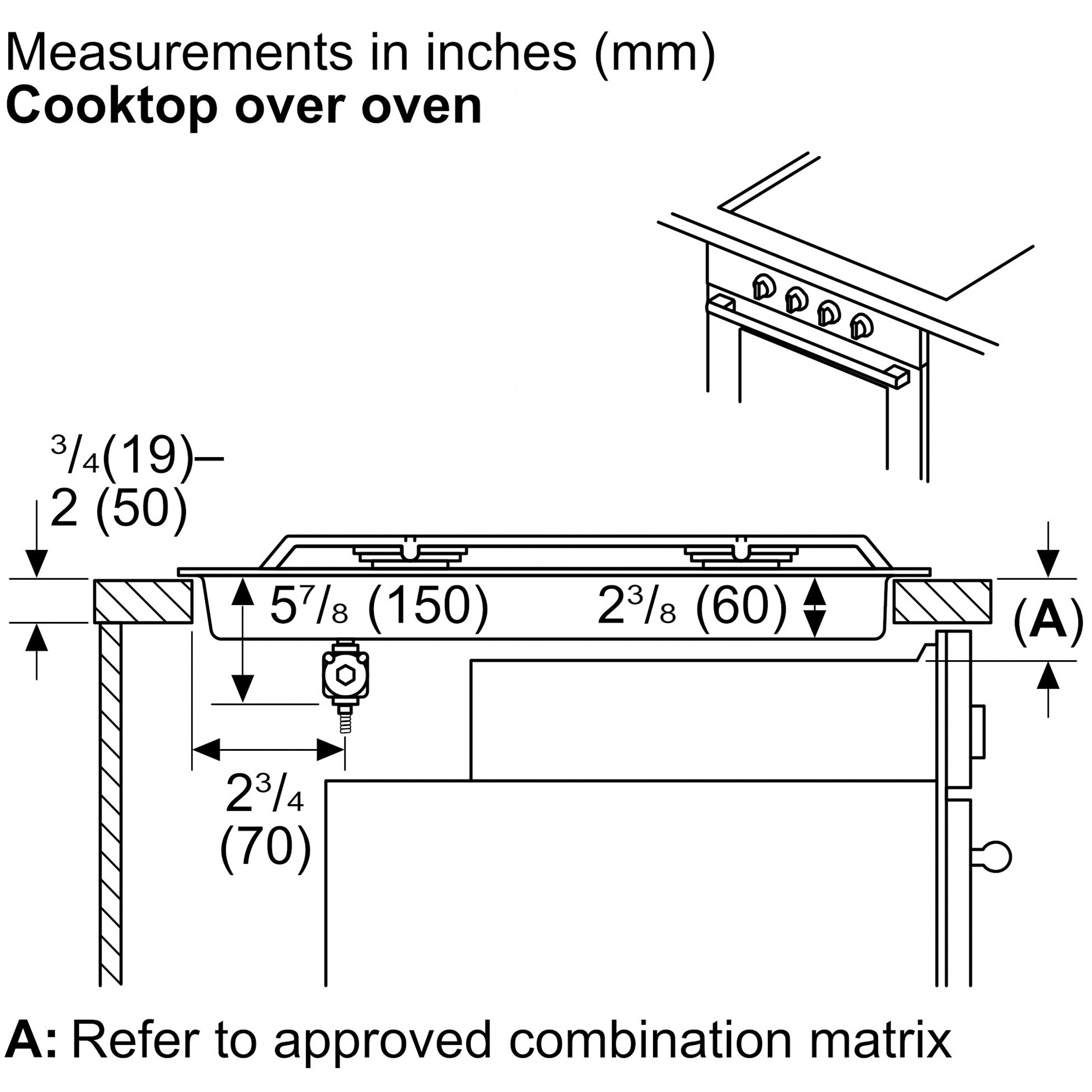Bosch 500 Series 36" Gas Cooktop with 5 Sealed Burners Stainless