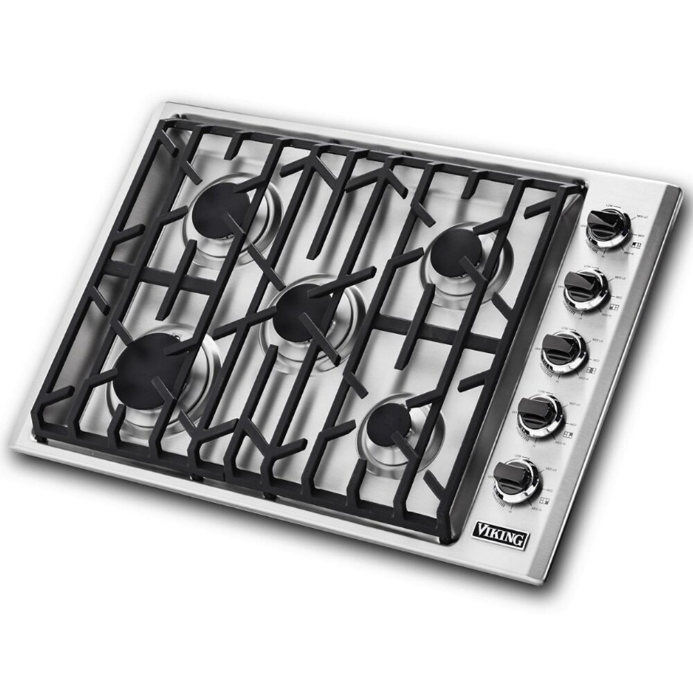 Viking 30" Gas Cooktop with 5 Sealed Burners Stainless Steel P.C