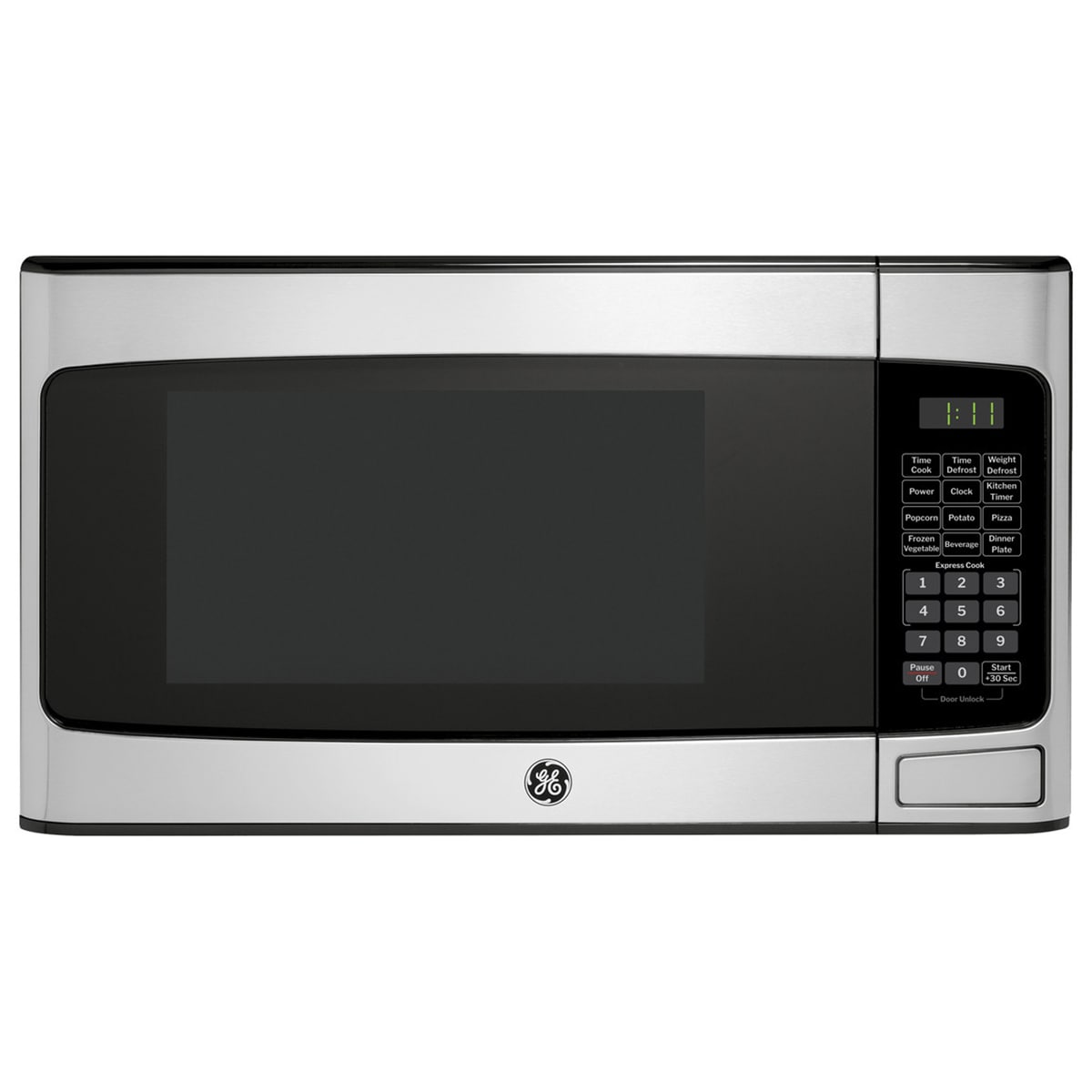 GE 20 in. 1.1 cu. ft. 950W Countertop Microwave - Stainless Steel, Stainless Steel, hires
