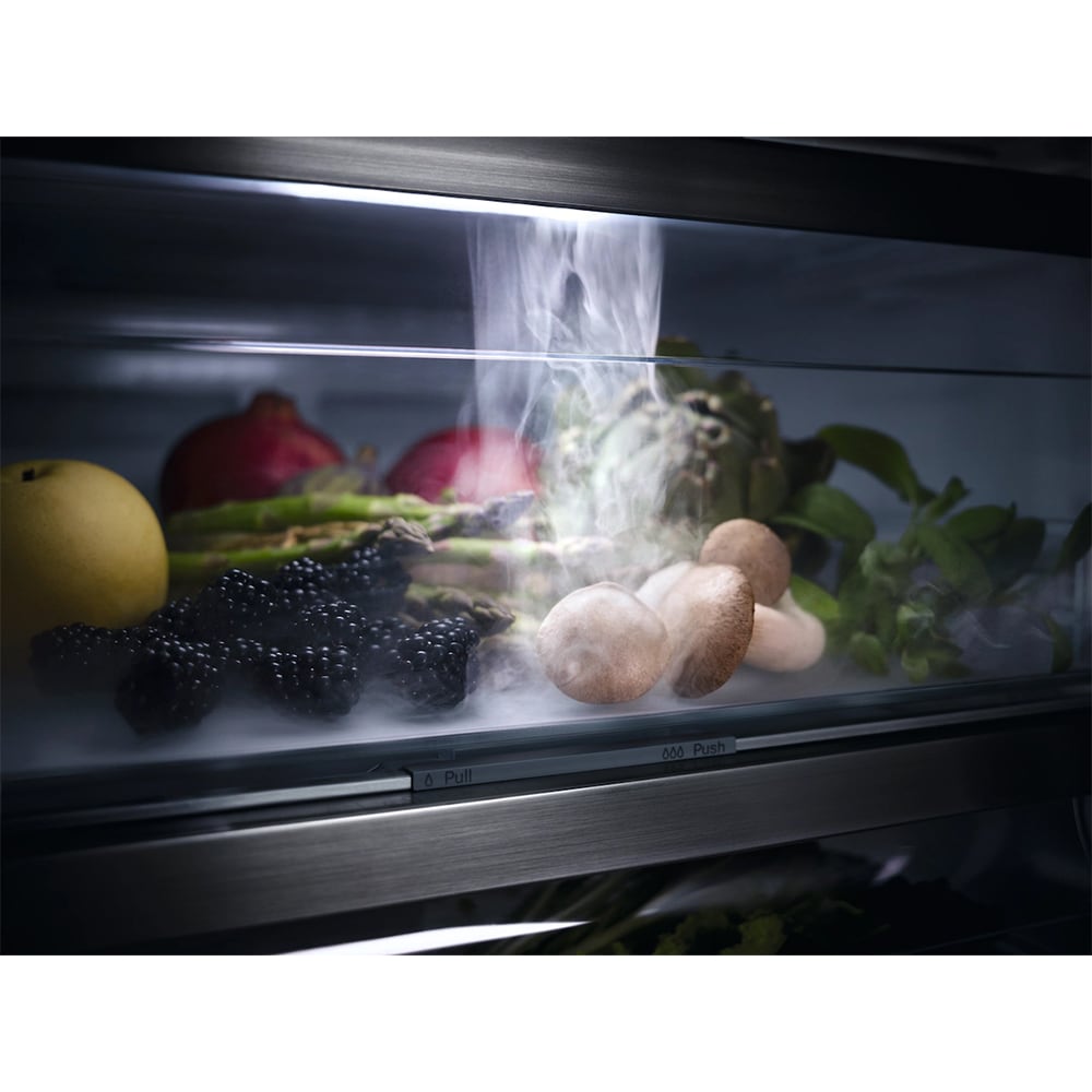 Miele 24 in. 8.7 cu. ft. Built-In Smart Counter Depth Bottom Freezer Refrigerator with Ice Maker - Stainless Steel, , hires