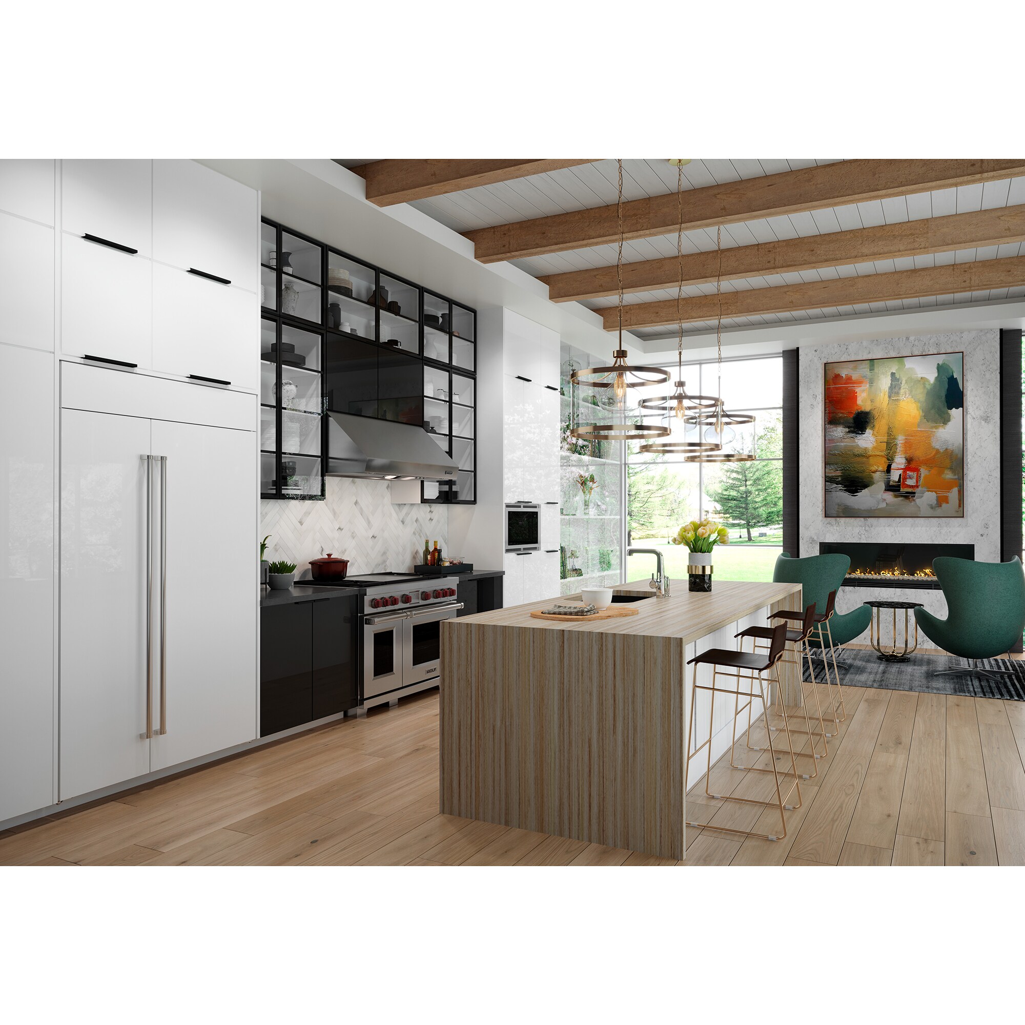 Sub-Zero Classic 48 in. 28.8 cu. ft. Built-In Smart Counter Depth Side-by-Side Refrigerator with Internal Ice & Water Dispenser - Custom Panel Ready, , hires