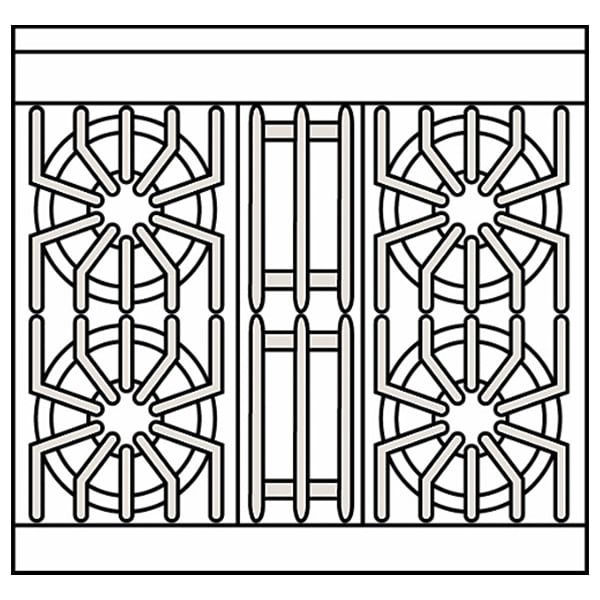 Viking 5 Series 30 in. 4.7 cu. ft. True European Convection Dual Fuel Range with 4 Sealed Burners - Stainless Steel, , hires