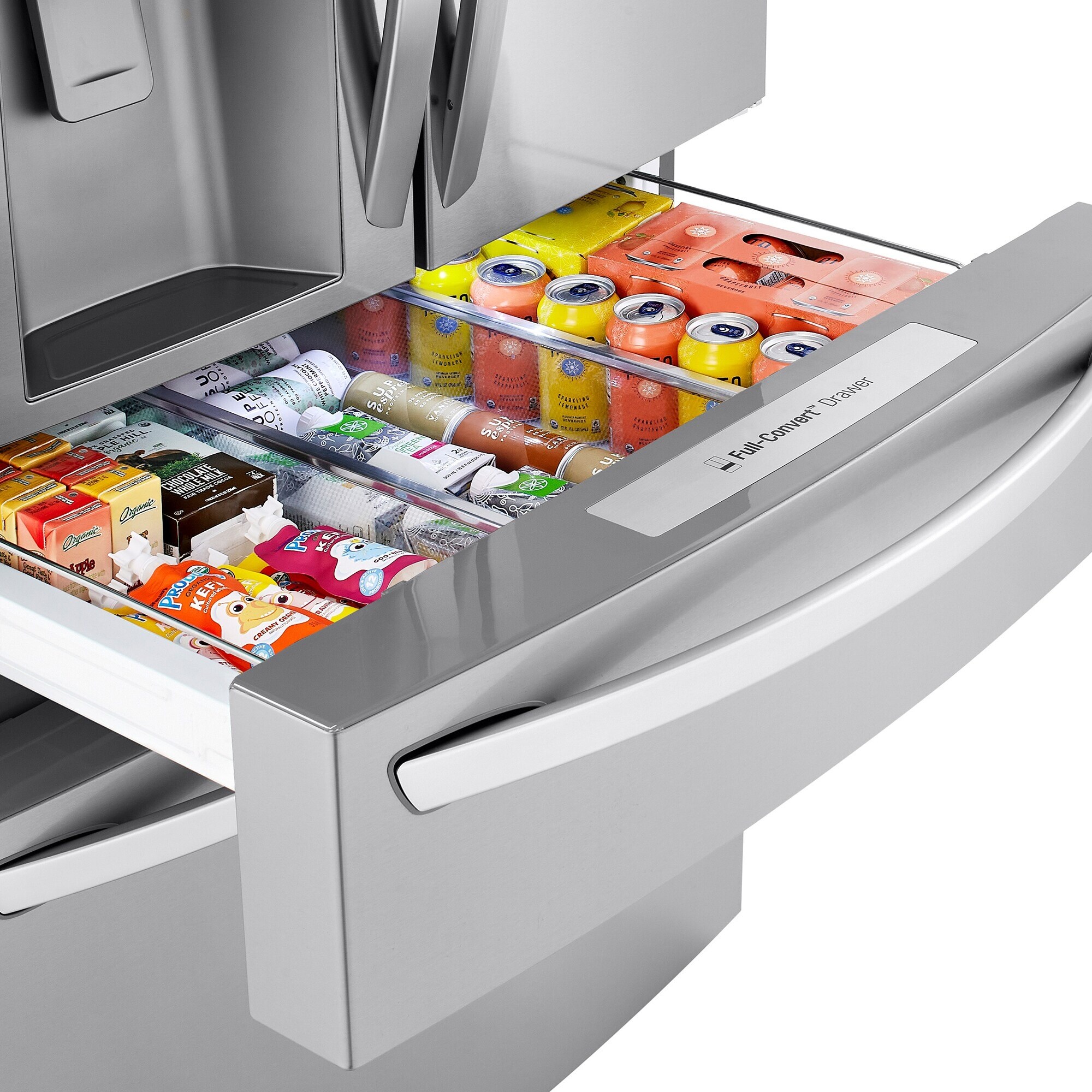 LG 36 in. 22.5 cu. ft. Smart Counter Depth 4-Door French Door Refrigerator with Ice & Water Dispenser - PrintProof Stainless Steel, PrintProof Stainless Steel, hires