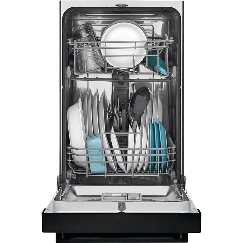 Frigidaire 18 in. Front Control Dishwasher with 52 dBa Sound Level & Pocket - Black, Black, hires