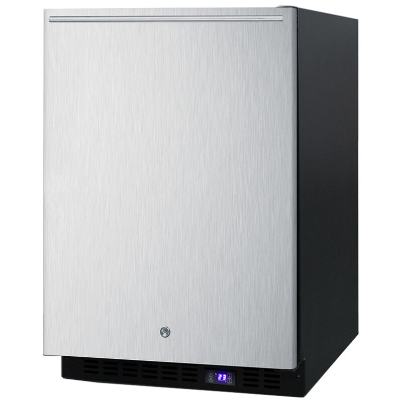 Summit 24 in. 4.7 cu. ft. Built-in Outdoor Frost Free Compact Upright Freezer with Adjustable Shelves - Stainless Steel, , hires