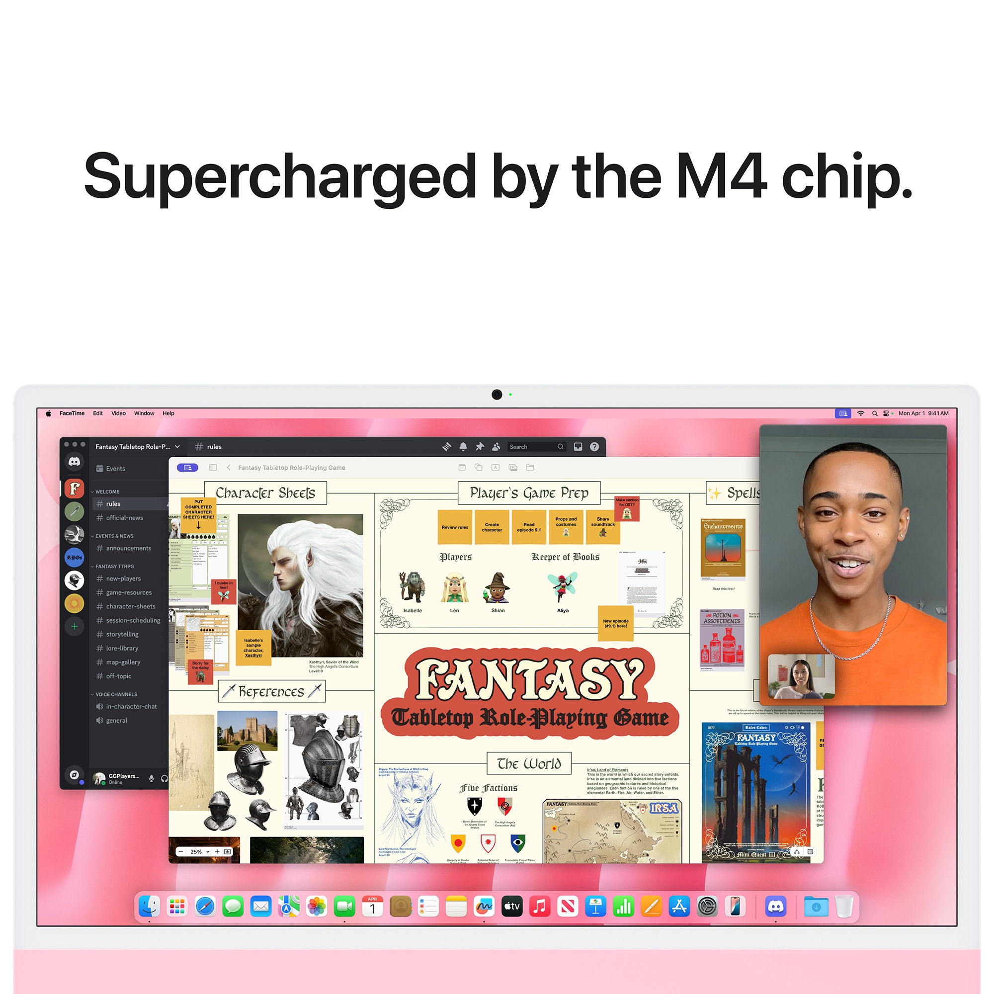 Apple iMac 24 in. (2024) with Apple M4 10-Core CPU, 10-Core GPU, 16 GB RAM, 256 GB SSD & Mac OS - Pink, Pink, hires