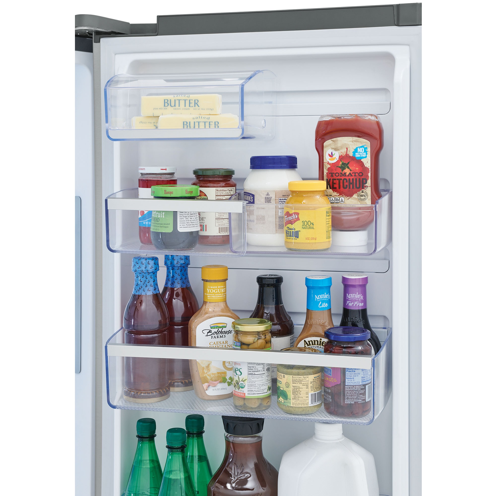 Frigidaire Gallery 36 in. 21.5 cu. ft. Counter Depth 4-Door French Door Refrigerator with External Ice & Water Dispenser and Custom-Flex Temp Drawer - Stainless Steel, Stainless Steel, hires