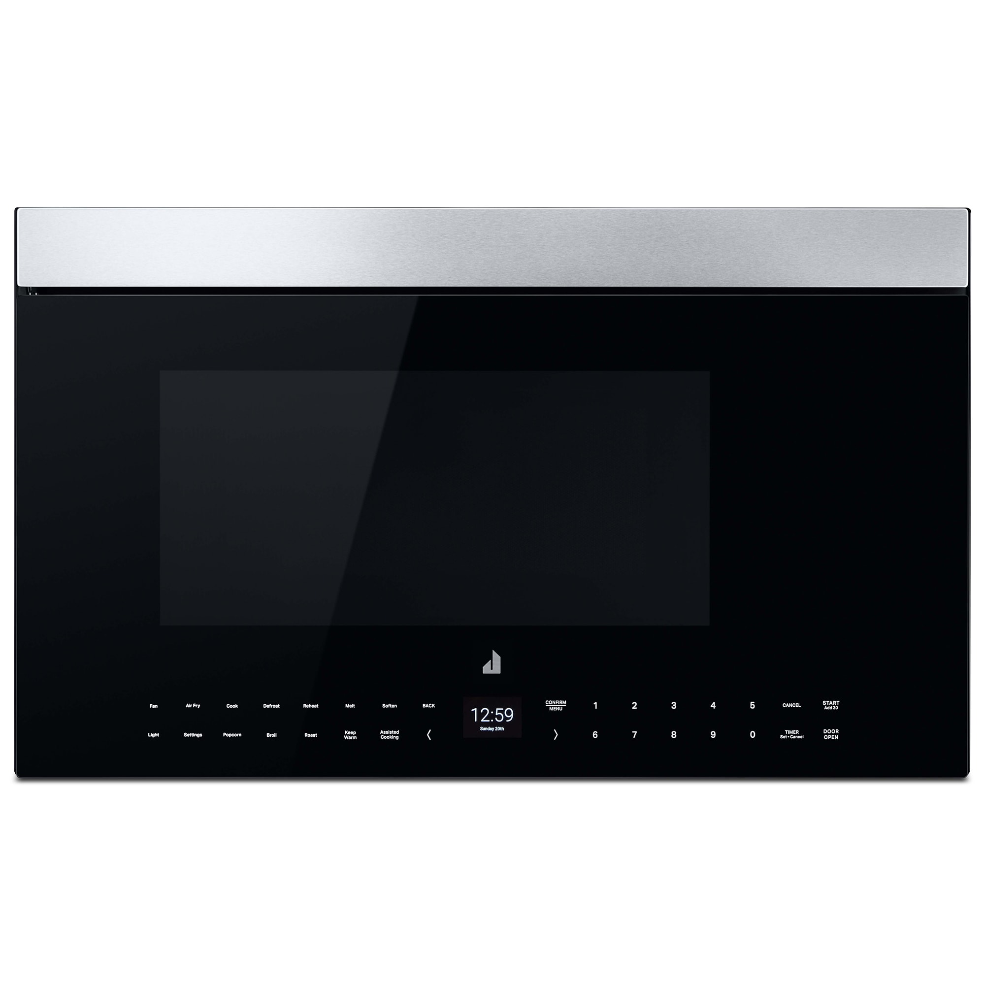JennAir 30 in. 1.1 cu. ft. 1000W Smart Over-the-Range Microwave with 400 CFM, Convection & Sensor Cooking - Floating Glass Black, , hires