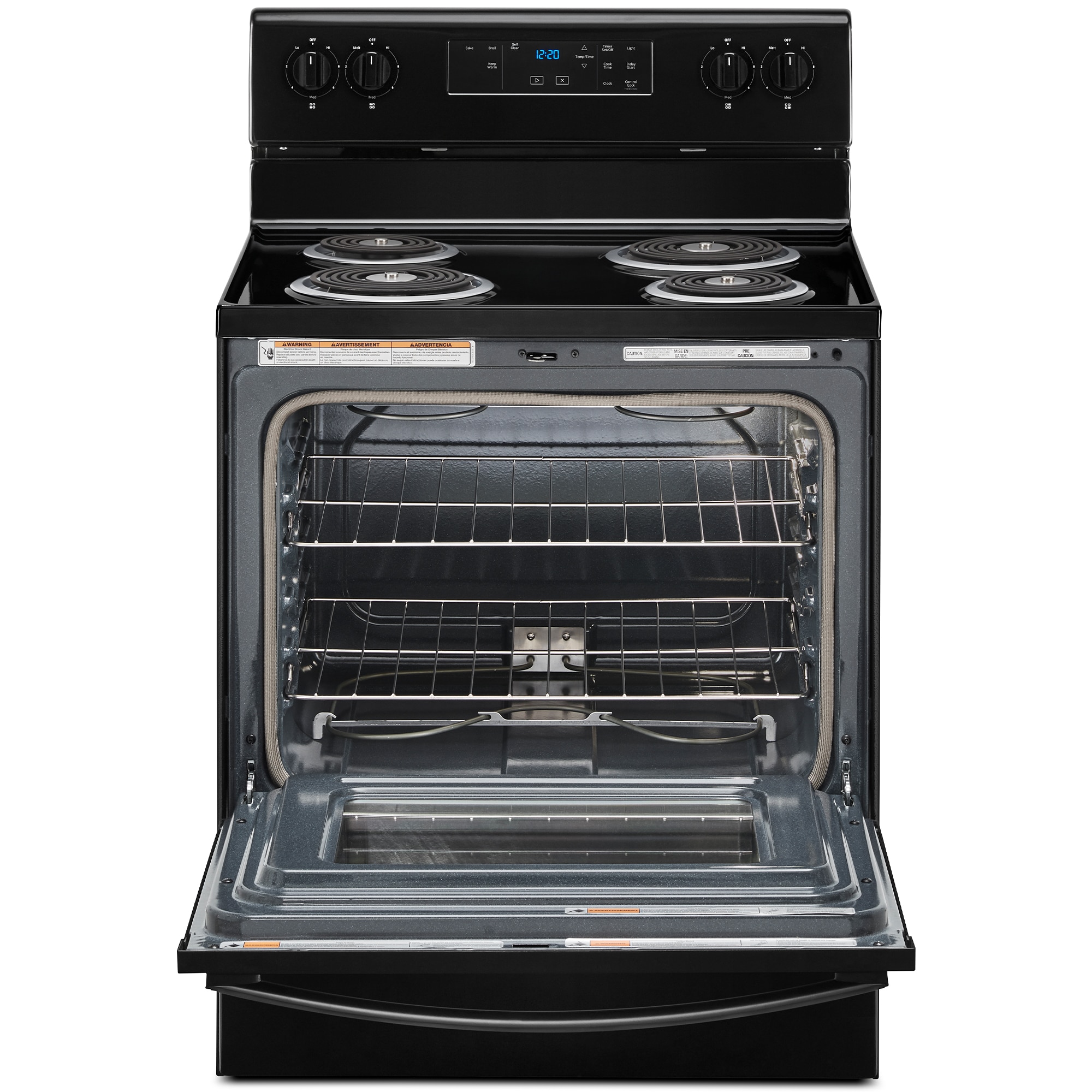 Whirlpool 30 in. 4.8 cu. ft. Electric Range with Coil Burners - Black, , hires