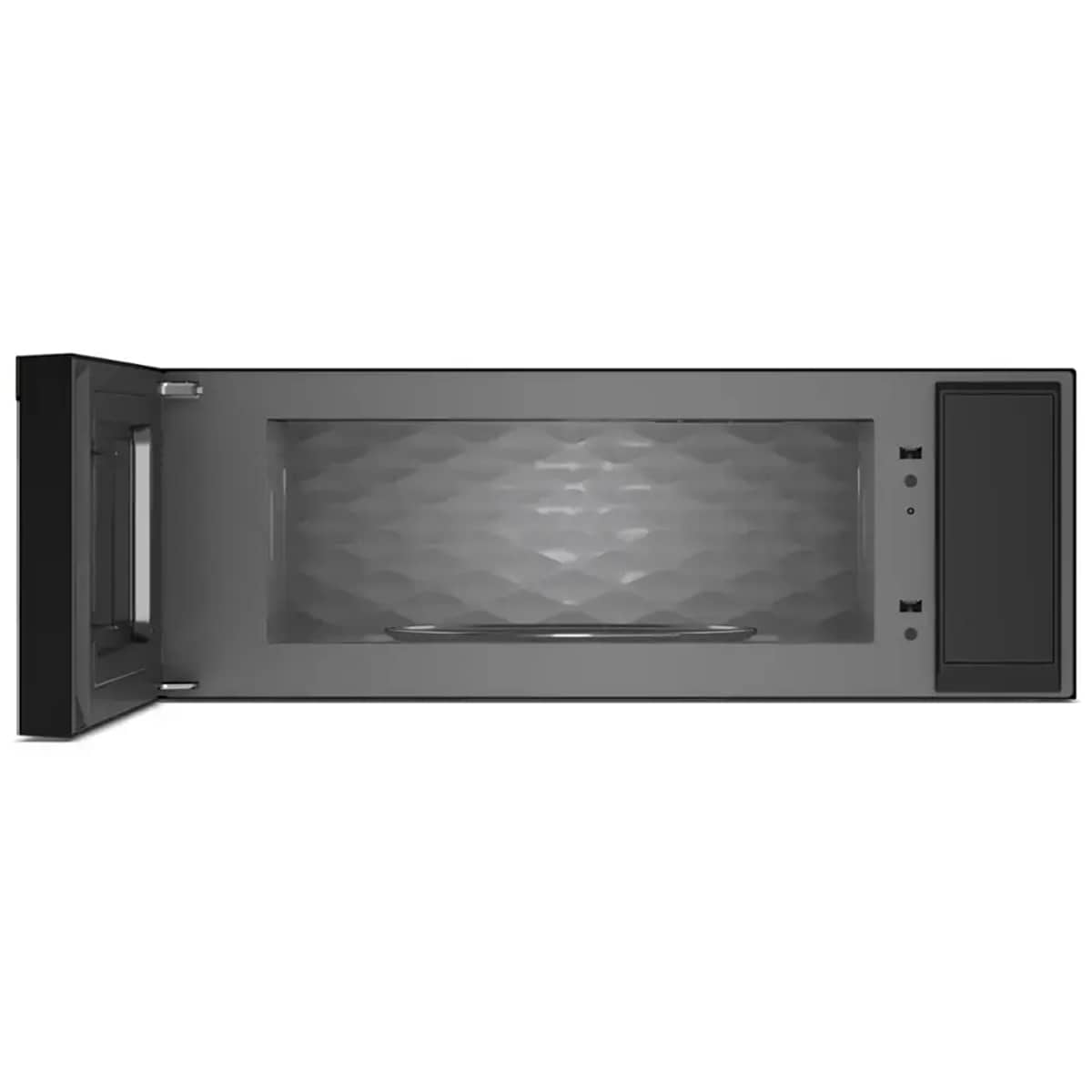 Whirlpool 30 in. 1.1 cu. ft. 1000W Low Profile Smart Over-the-Range Microwave with 450 CFM & Sensor Cooking - Black Stainless Steel, Black Stainless Steel, hires