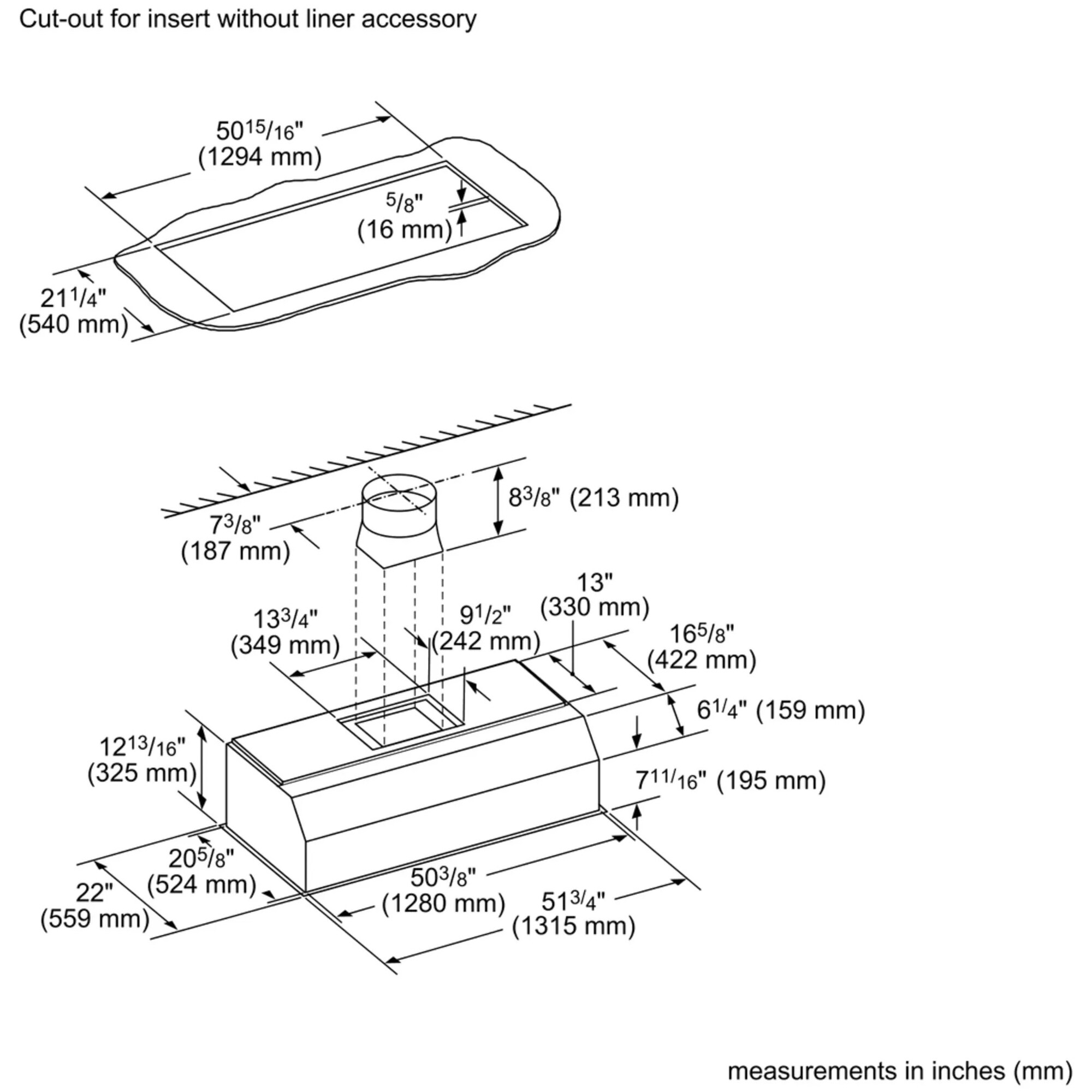 Thermador 54 in. Smart Standard Style Range Hood with 4 Speed Settings