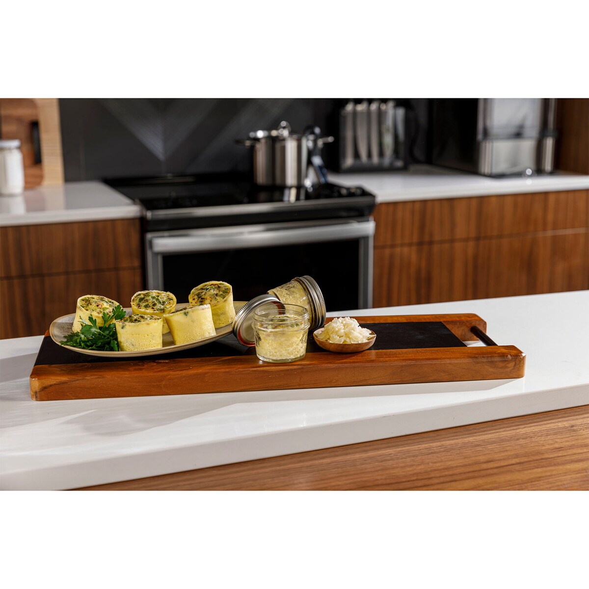 GE Profile 30 in. 5.3 cu. ft. Smart Air Fry True European Convection Slide-In Electric Range with 5 Induction Burners - Stainless Steel, Stainless Steel, hires