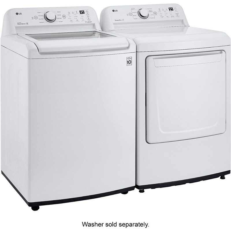 LG 27 in. 4.3 cu. ft. Top Load Washer with 4-Way Agitator & TurboDrum Technology - White, , hires