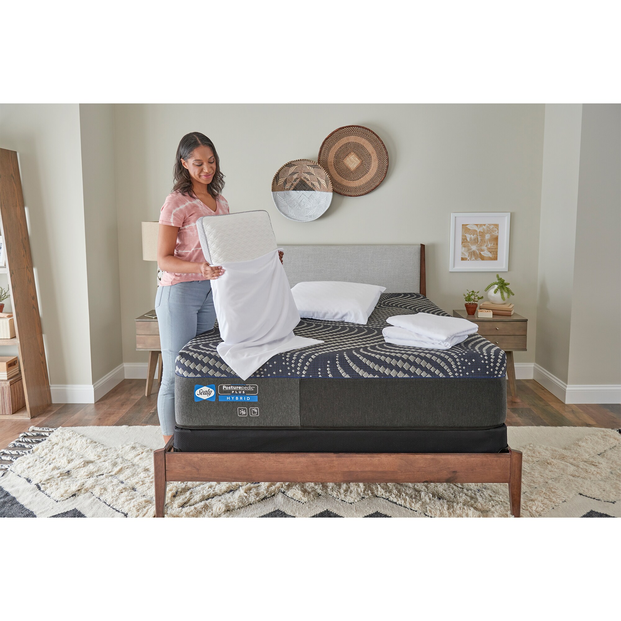 Sealy Albany Posturepedic Plus Hybrid Medium Firm Queen Mattress P.C. Richard & Son