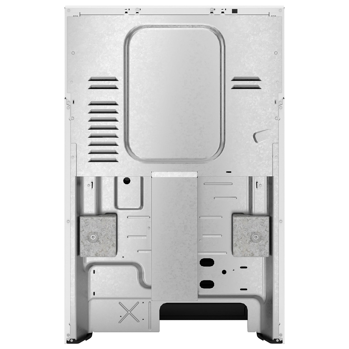 GE 400 Series 30 in. 5.3 cu. ft. Smart Electric Range with Radiant Burners - White, White, hires