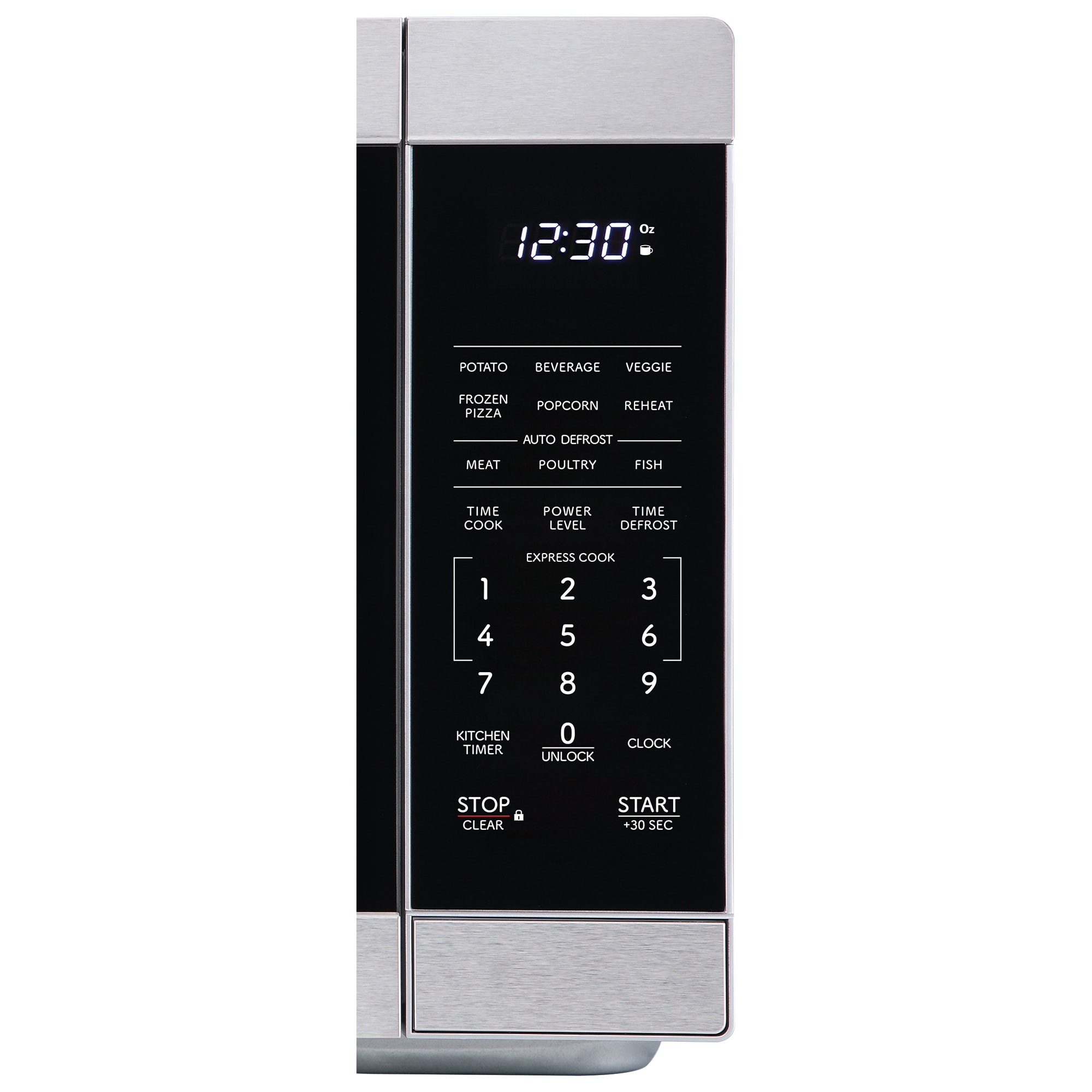 Sharp 21 in. 1.1 cu. ft. 1000W Countertop Microwave - Stainless Steel, , hires