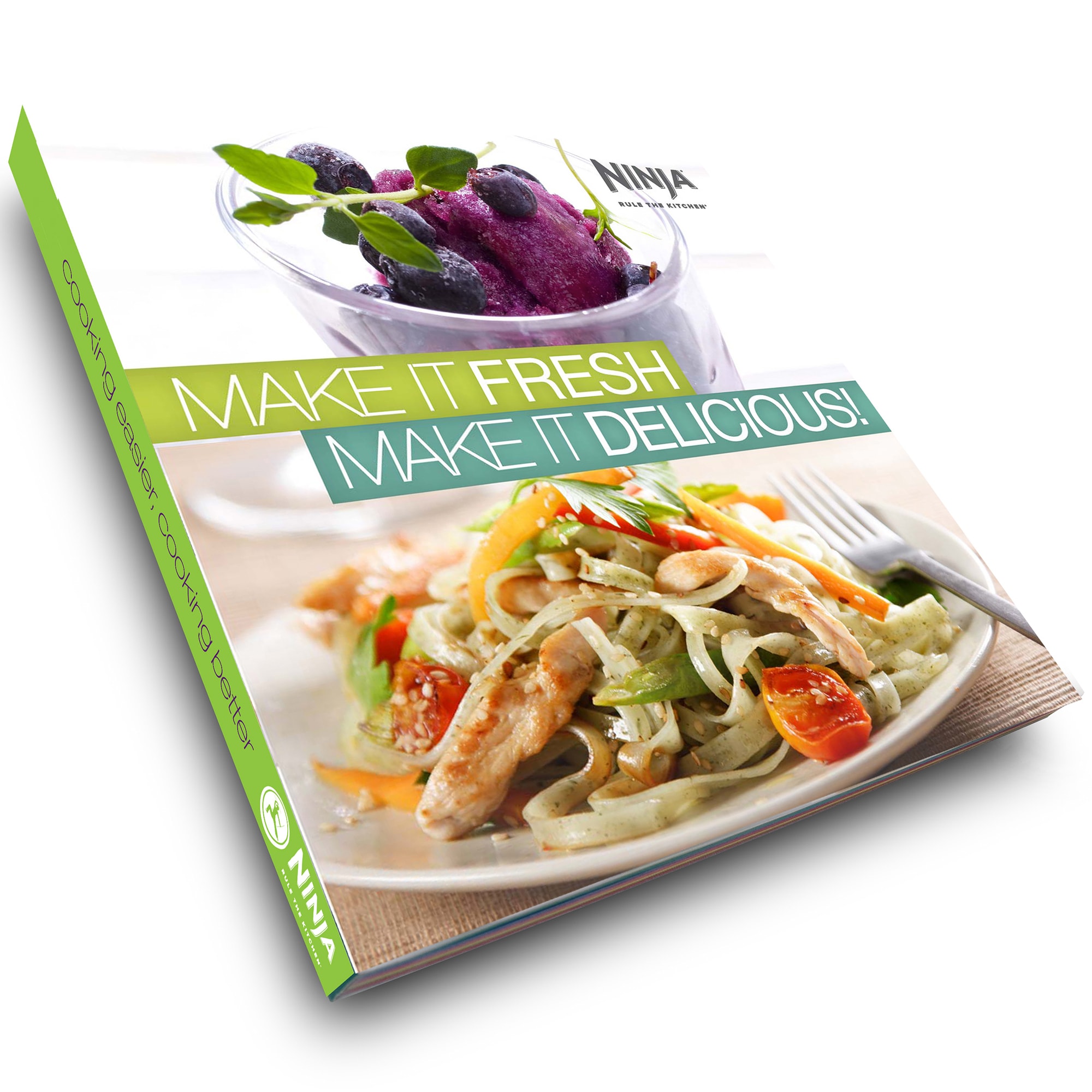 Ninja Mega Kitchen System 72 Oz. 3-Speed Blender with Single Serve Cups & Food Processor Bowl - Black, , hires