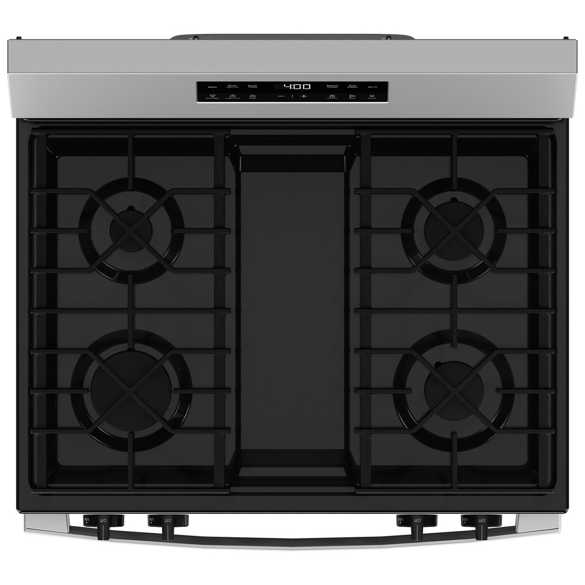 GE 400 Series 30 in. 5.3 cu. ft. Smart Gas Range with 4 Sealed Burners - Stainless Steel, Stainless Steel, hires