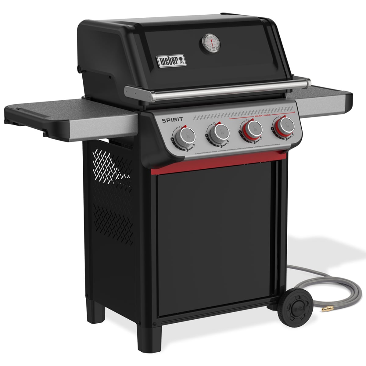 Weber Spirit E-425 4-Burner Natural Gas Grill with Snap Jet Ignition System & Sear Burner - Black, , hires