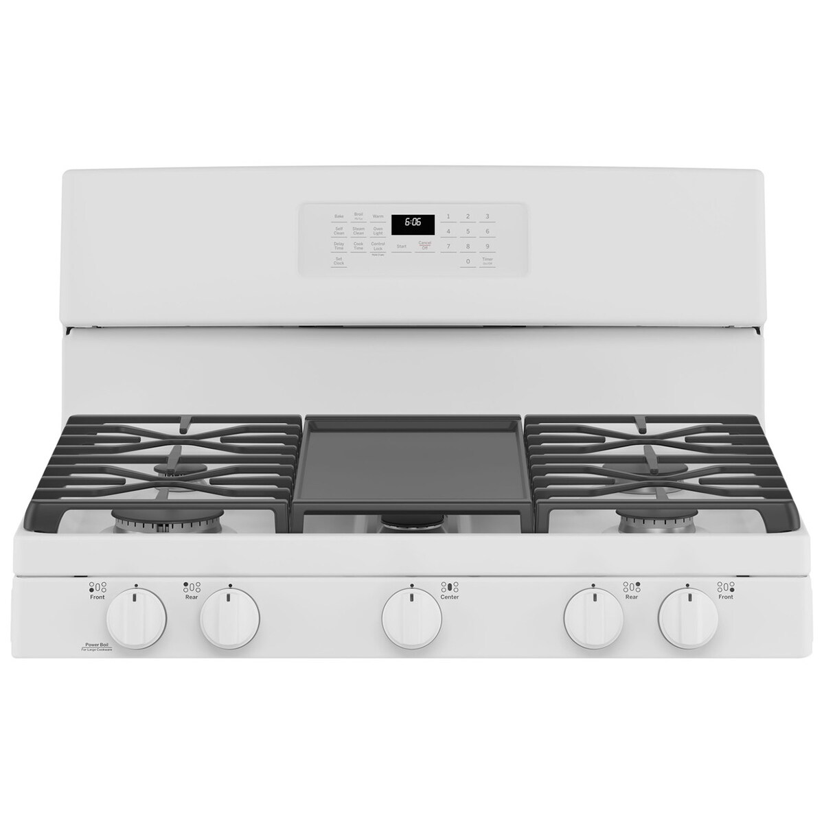 GE 30" Freestanding Gas Range with 5 Sealed Burners, Griddle, 5.0 Cu