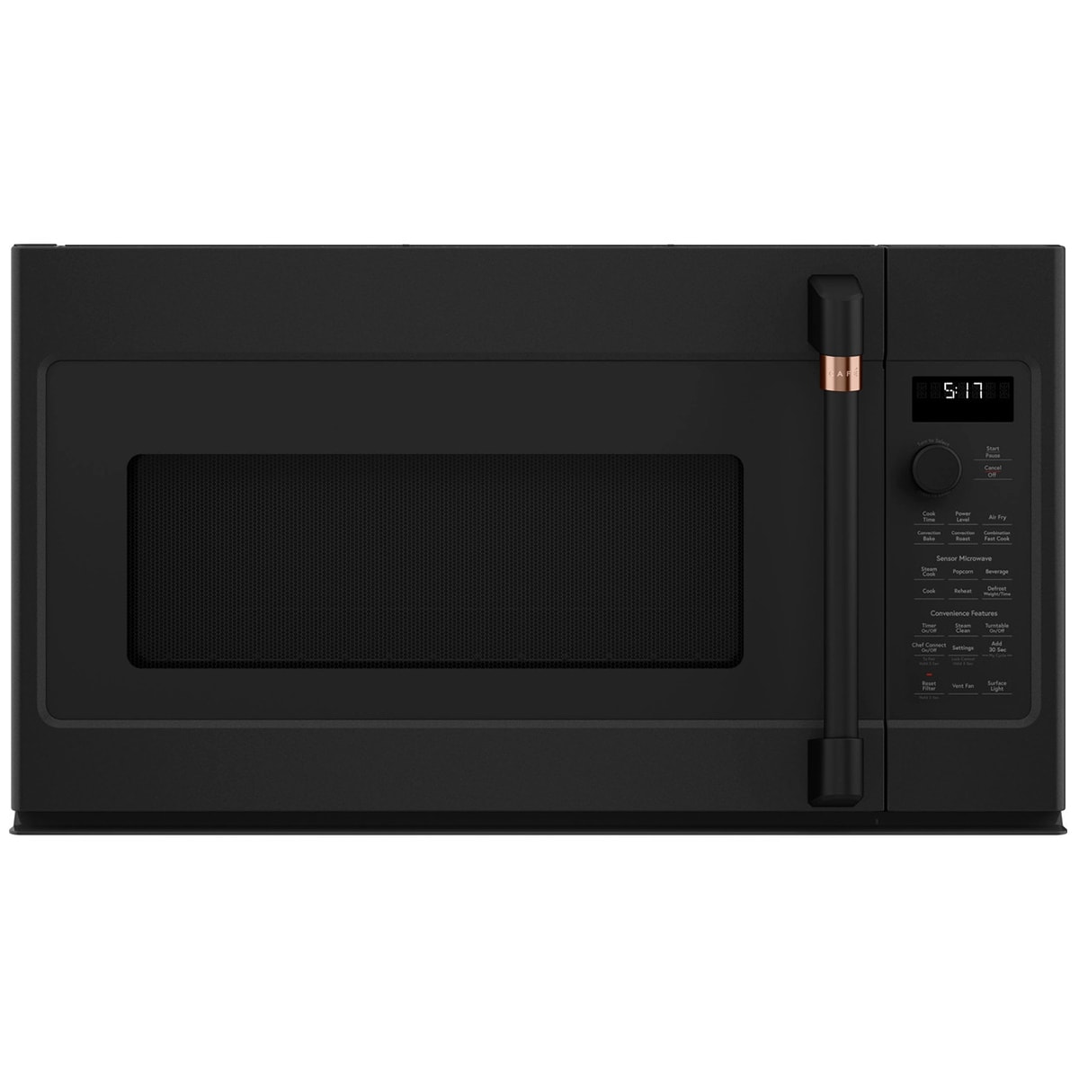 Cafe Handle Kit for Over the Range Microwave - Flat Black, , hires