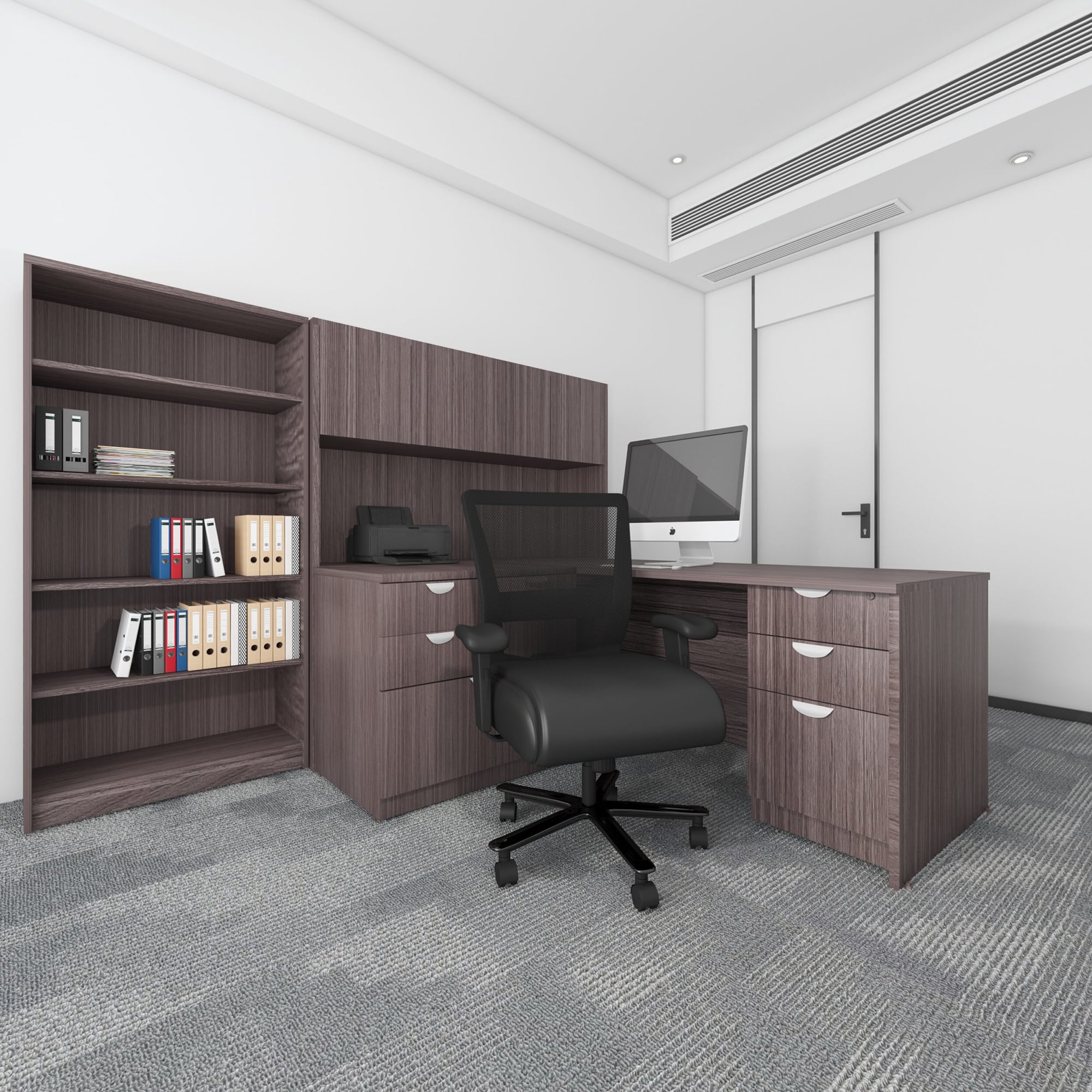 Boss Heavy Duty Big & Tall Mesh Task Chair - Black, , hires