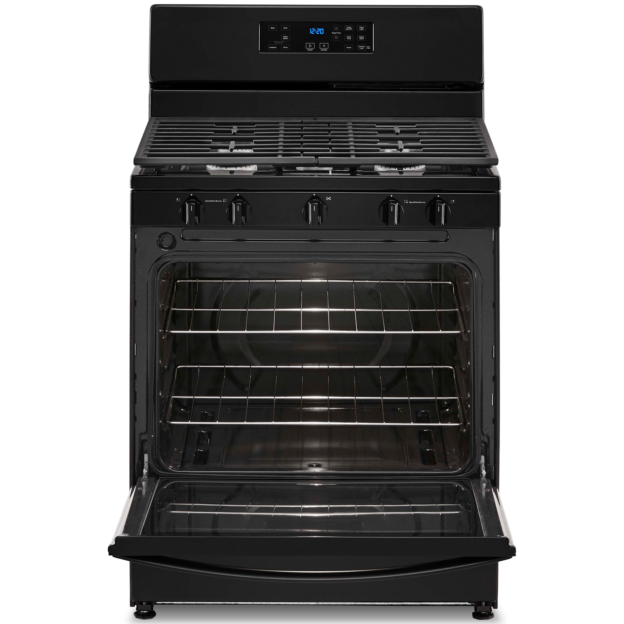 Whirlpool 30 in. 5.1 cu. ft. Gas Range with 5 Sealed Burners - Black, Black, hires