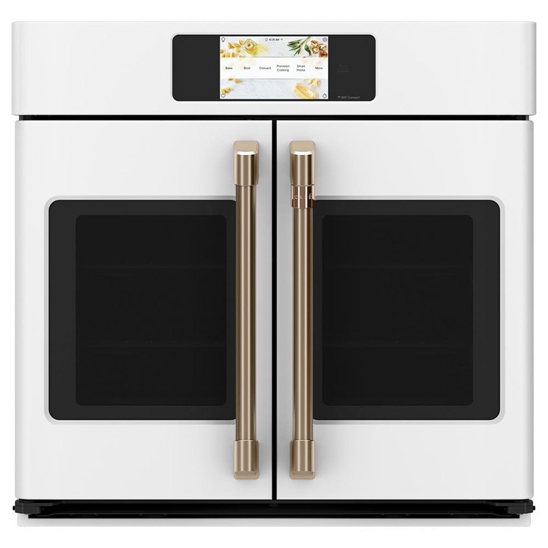 Cafe Professional Series 30 in. 5 cu. ft. Smart Electric Single Wall Oven with True European Convection - Matte White, Matte White, hires
