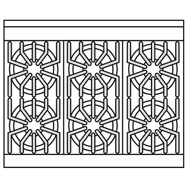 Viking 5 Series 36 in. 5.6 cu. ft. True European Convection Dual Fuel Range with 6 Sealed Burners - Stainless Steel, , hires