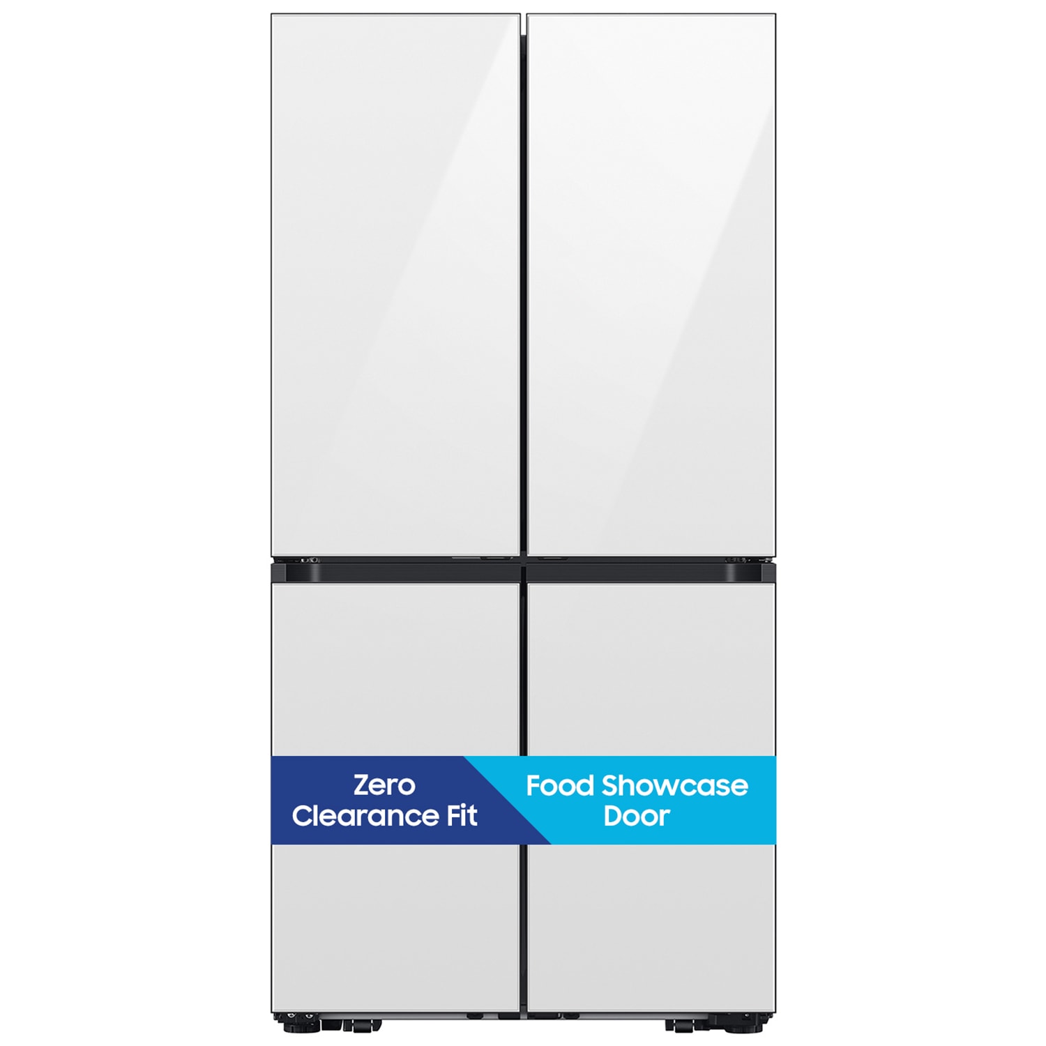 Samsung Bespoke 36 in. 22.8 cu. ft. Smart Counter Depth 4-Door French Door Refrigerator with Internal Water Autofill Pitcher - White Glass, White Glass, hires