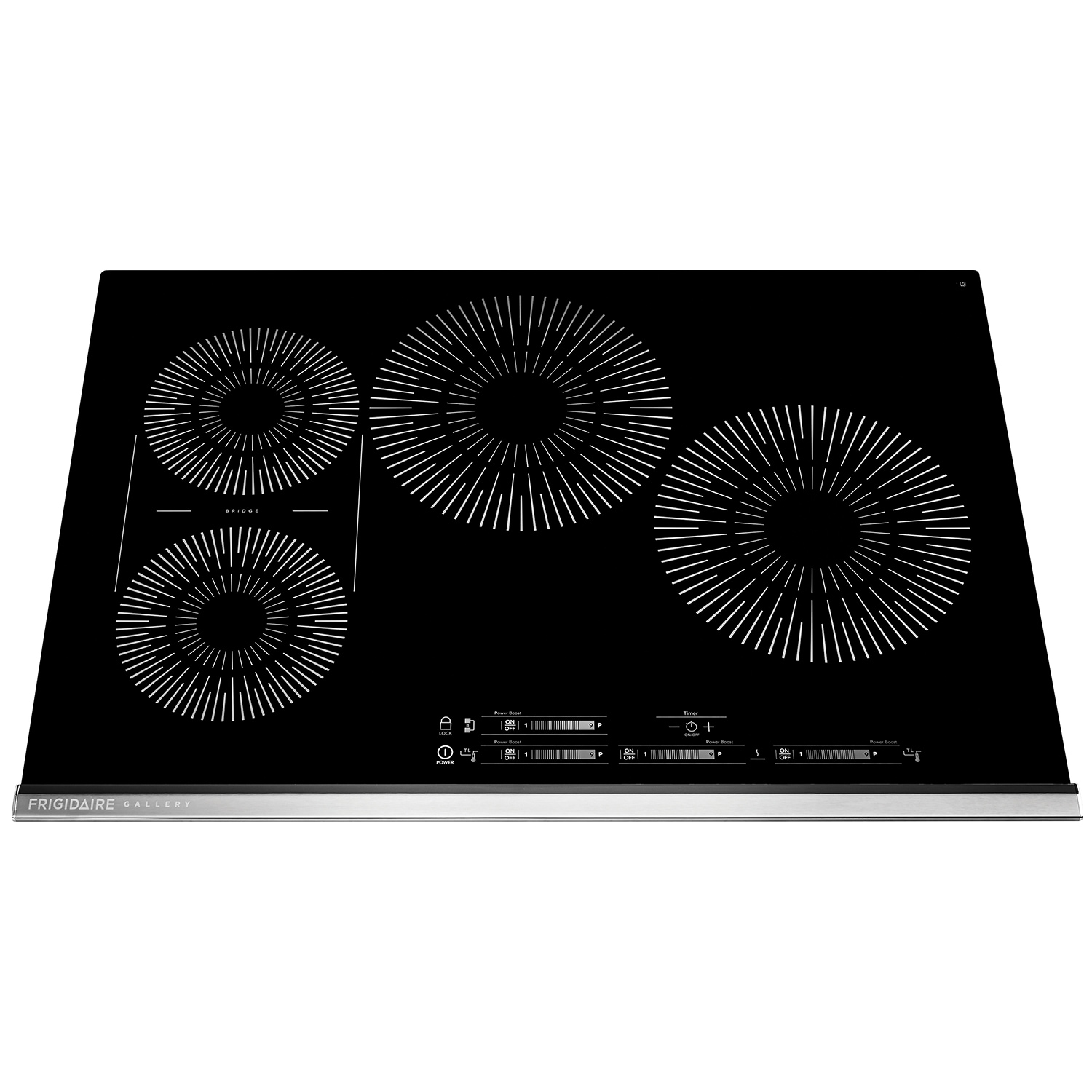 Frigidaire Gallery 30 in. 4-Burner Induction Cooktop with Simmer Burner & Power Burner - Black, , hires