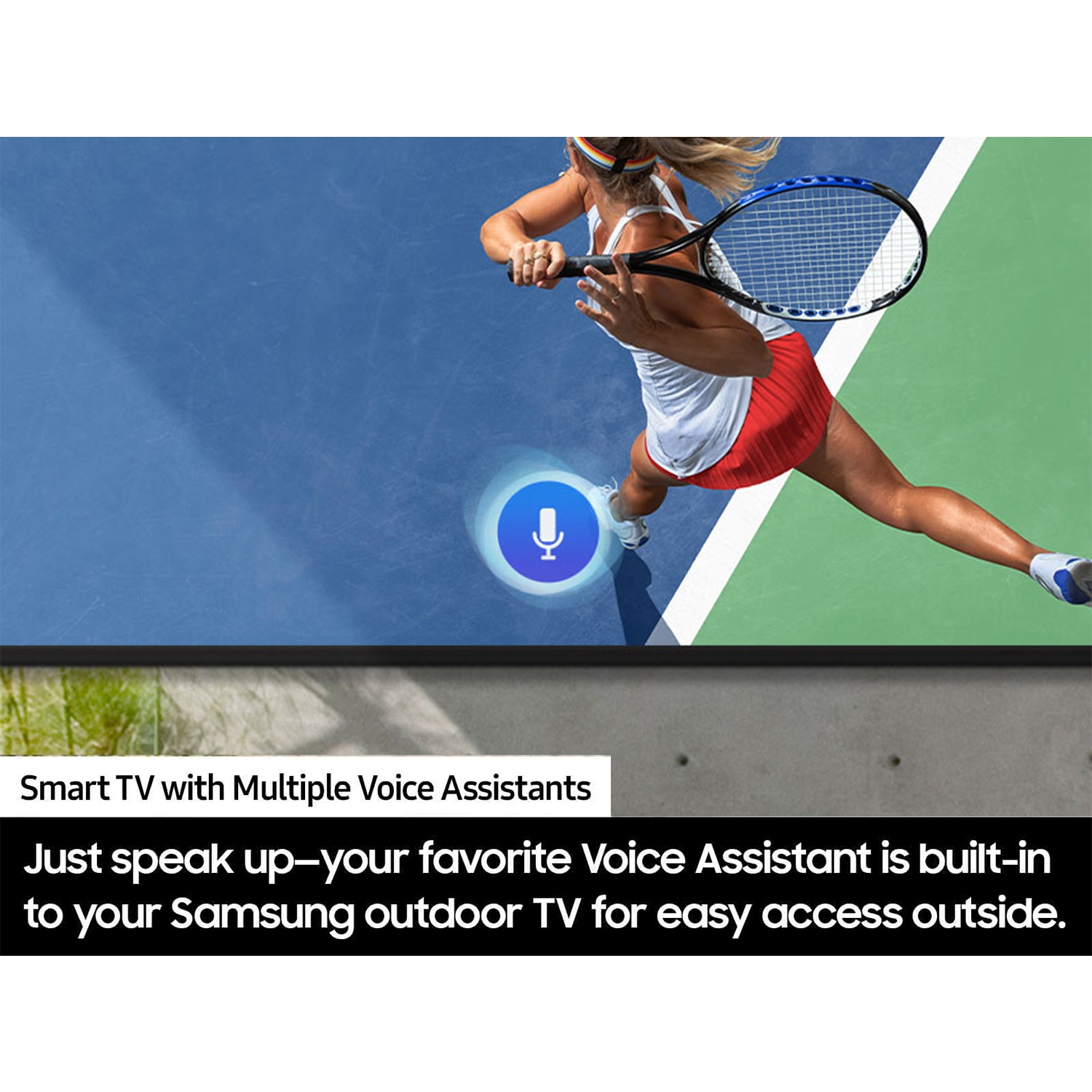 Samsung - The Terrace Partial Sun (LST7C) Series 85" Class Full Shade 4K UHD QLED Smart Tizen Outdoor TV, , hires