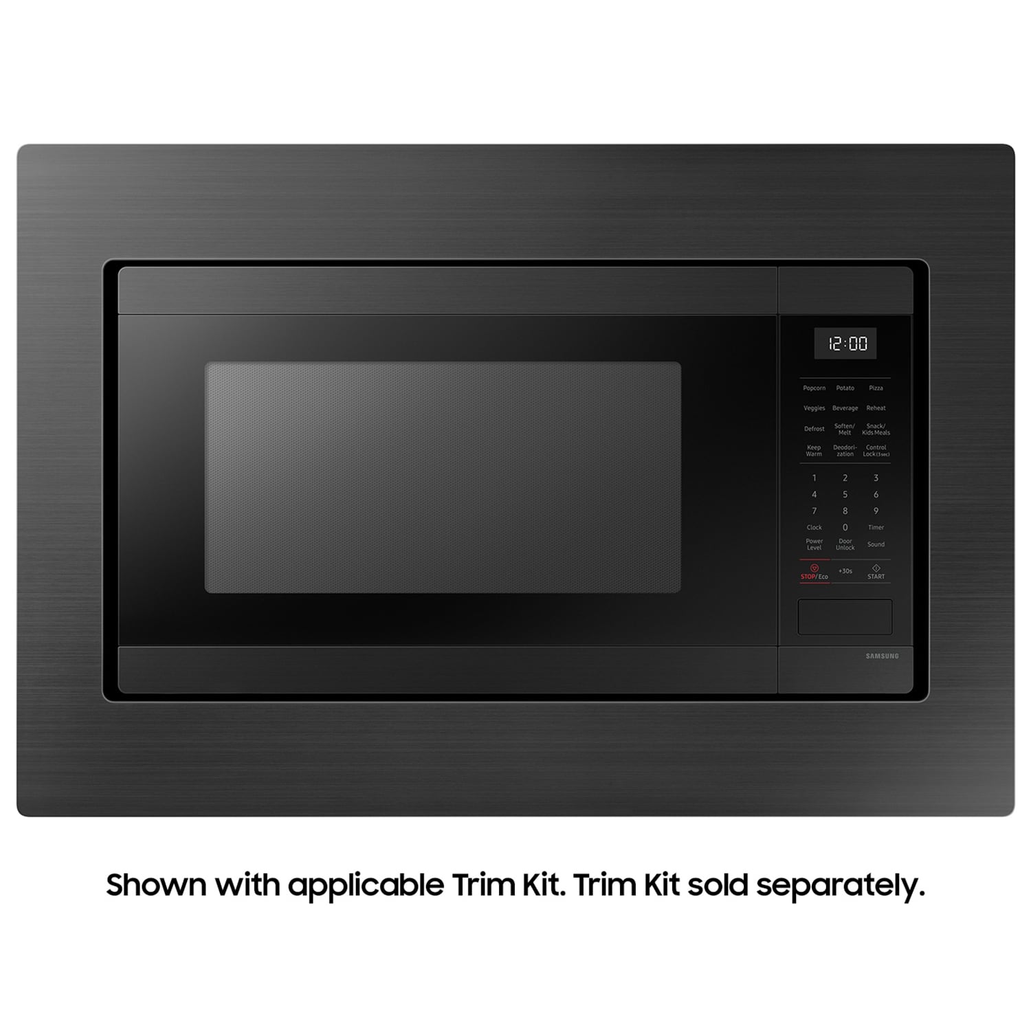 Samsung 24 in. 1.9 cu. ft. 900W Countertop Microwave with Sensor Cooking - Matte Black Steel, , hires