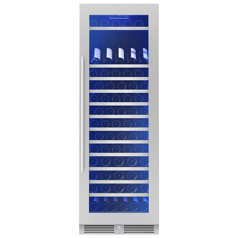 Zephyr Presrv Series 24 in. Wine Cooler with Wood Racks, Single Temperature Zone & 142 Bottle Capacity - Stainless Steel, , hires