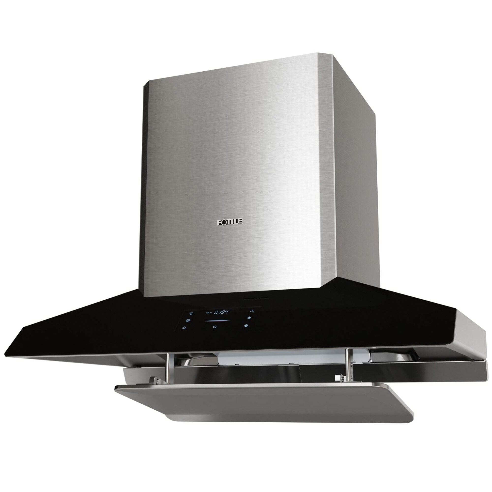 Fotile Perimeter Series 36 in. Chimney Style Range Hood with 2 Speed Settings, 1300 CFM & 1 LED Light - Black, , hires