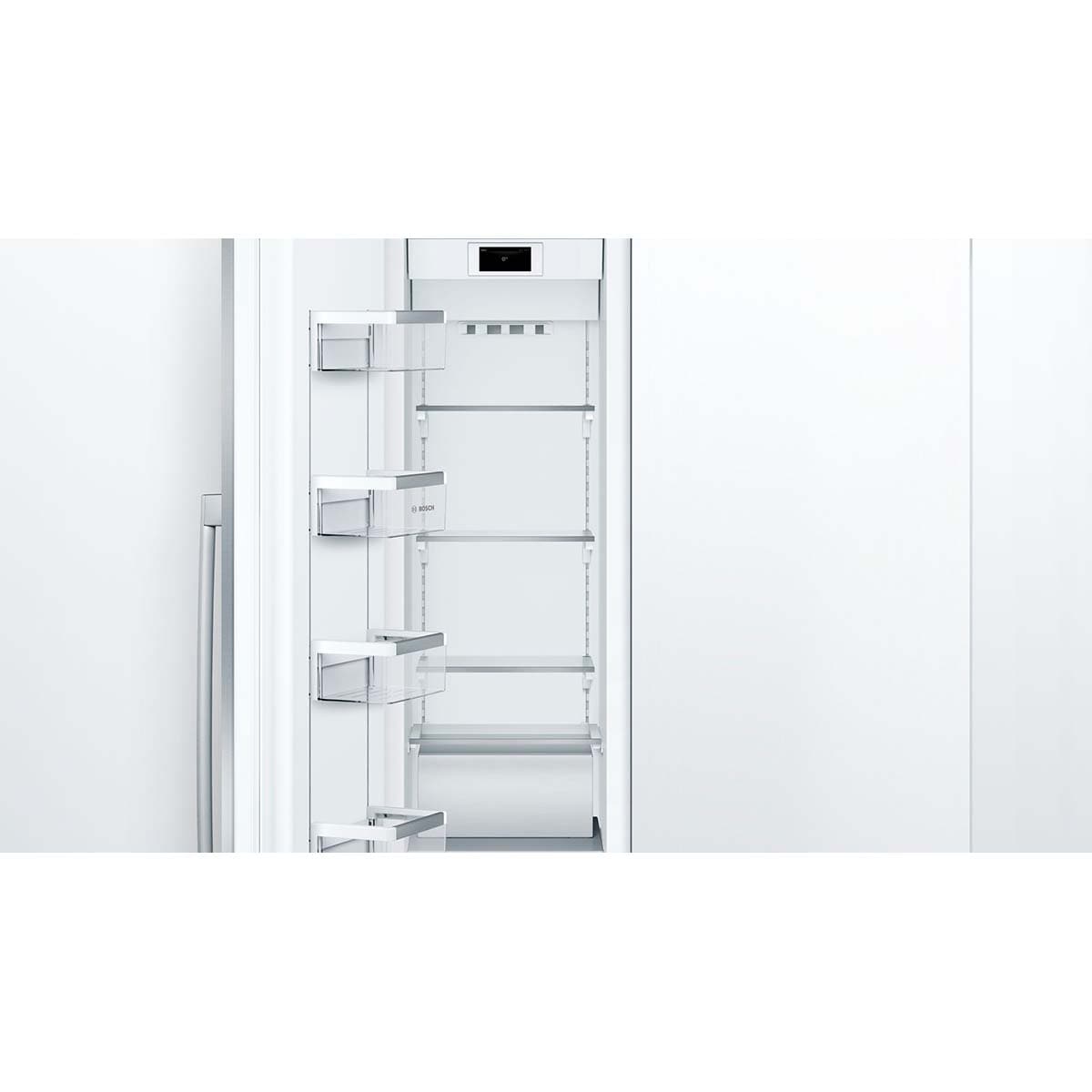Bosch Benchmark Series 18 in. 8.6 cu. ft. Built-in Smart Double-Drawers Upright Freezer with Ice-Maker & Adjustable Shelves - Custom Panel Ready, , hires