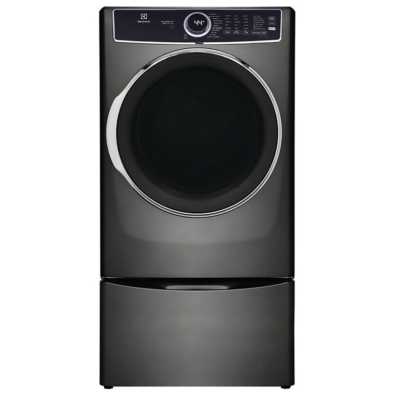 Electrolux 600 Series 27 in. 8.0 cu. ft. Stackable Electric Dryer with Balance Dry, Instant Refresh, Perfect Steam & Sanitize Cycle - Titanium, Titanium, hires