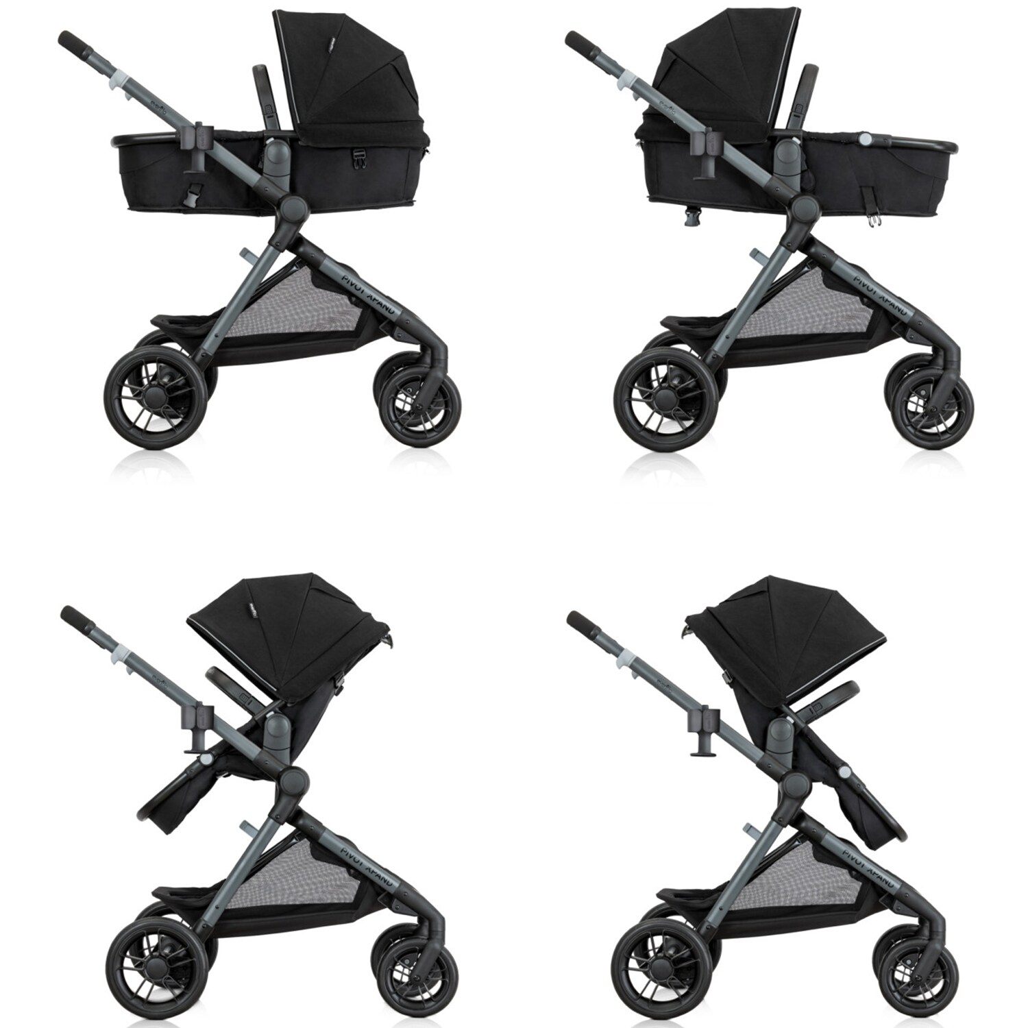 Evenflo Pivot Xpand Modular Stroller - Ayrshire Black, Ayrshire Black, hires