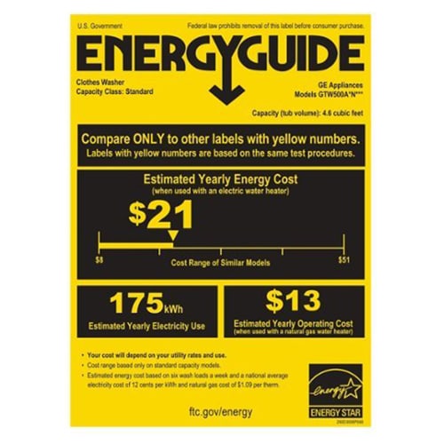 GE 27 in. 4.6 cu. ft. Top Load Washer with Stainless Steel Basket - White, , hires