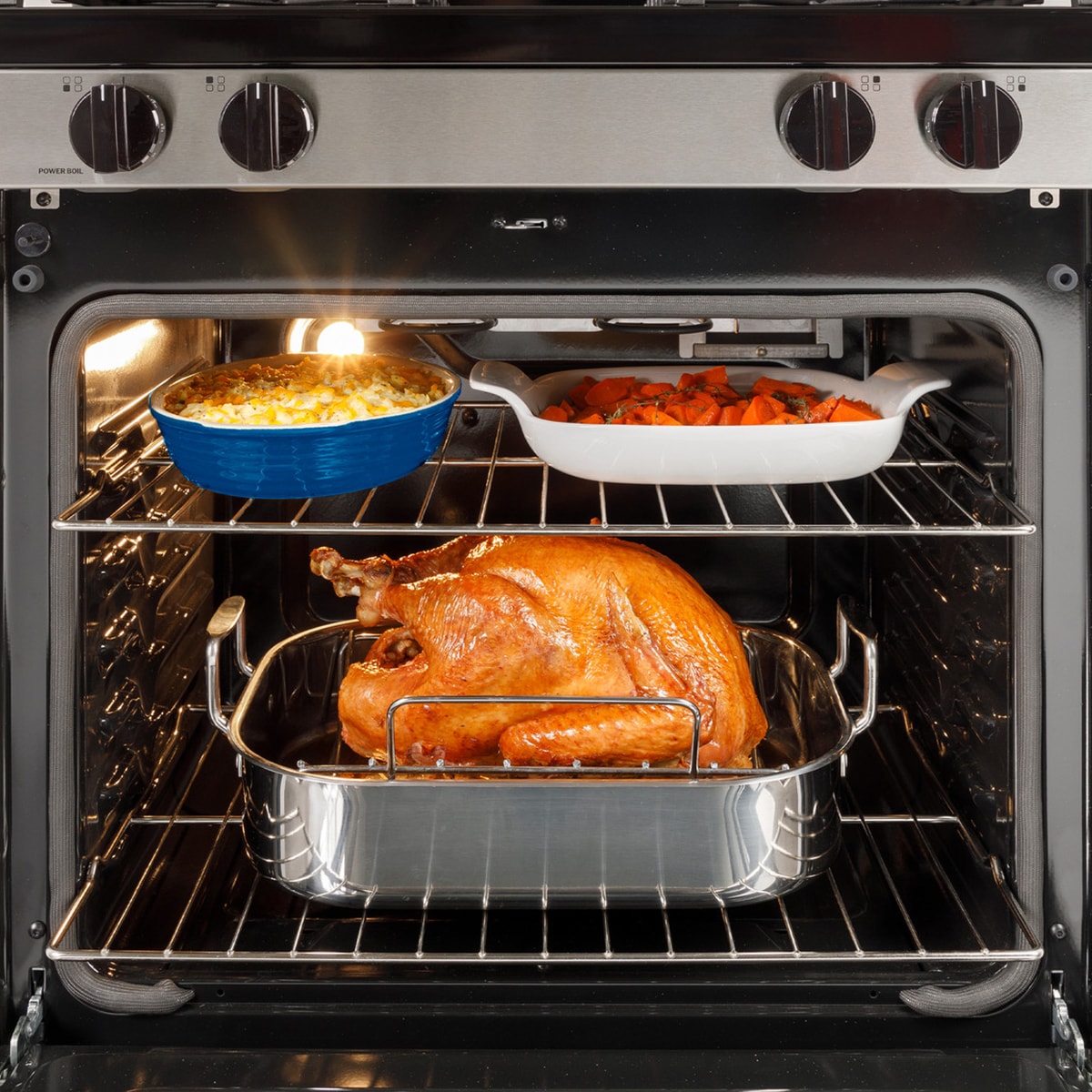GE 400 Series 30 in. 5.3 cu. ft. Smart Gas Range with 4 Sealed Burners - Stainless Steel, Stainless Steel, hires