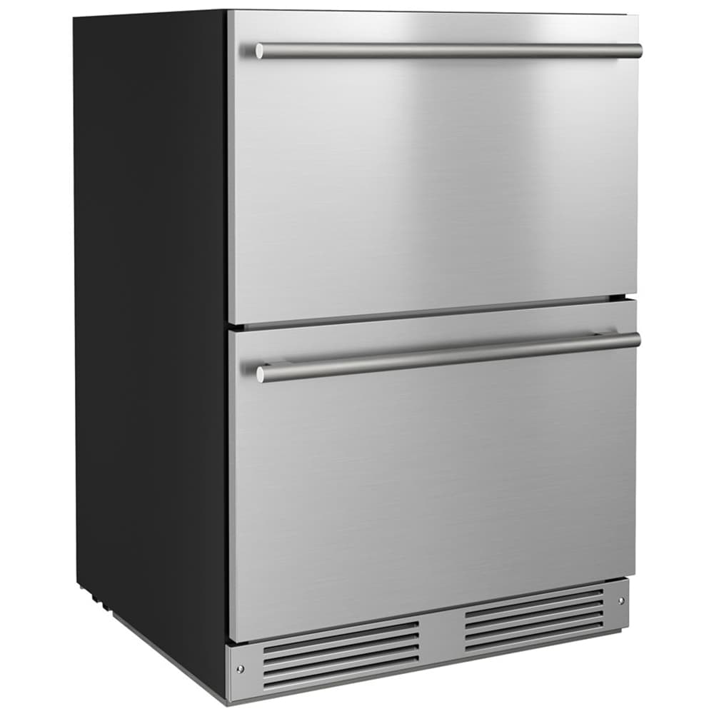 XO 24 in. 5.2 cu. ft. Double Refrigerator Drawers - Stainless Steel, , hires