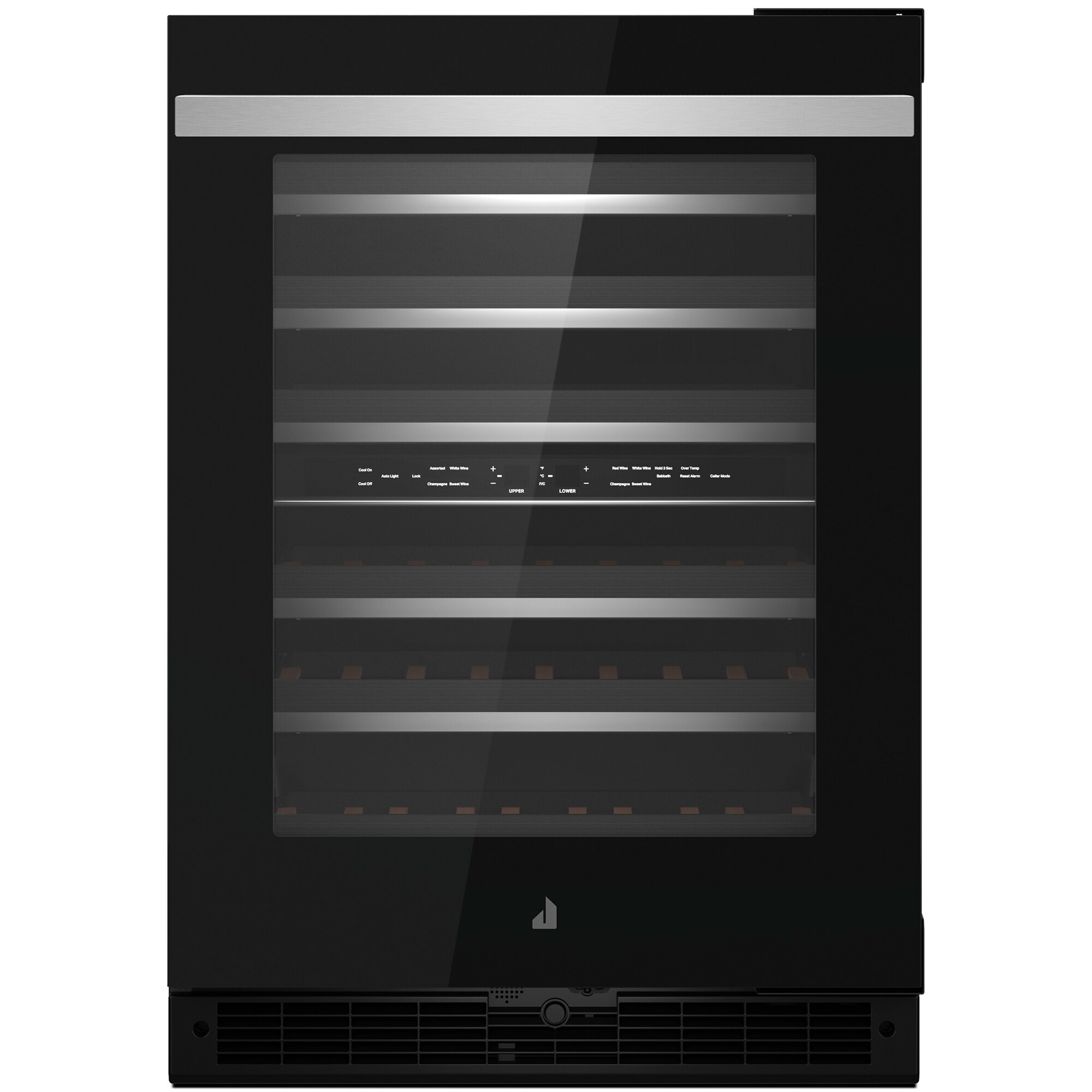 JennAir Noir 24 in. Undercounter Wine Cooler with Wood Racks, Dual