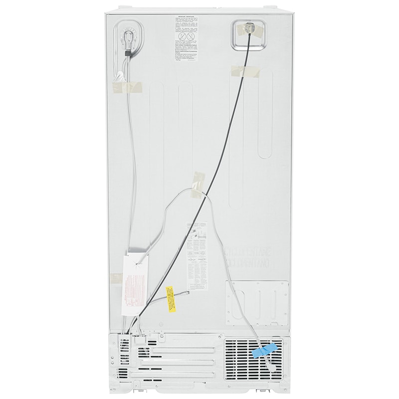 GE 33 in. 23.0 cu. ft. Energy Star Side-by-Side Refrigerator with External Ice & Water Dispenser - White, White, hires