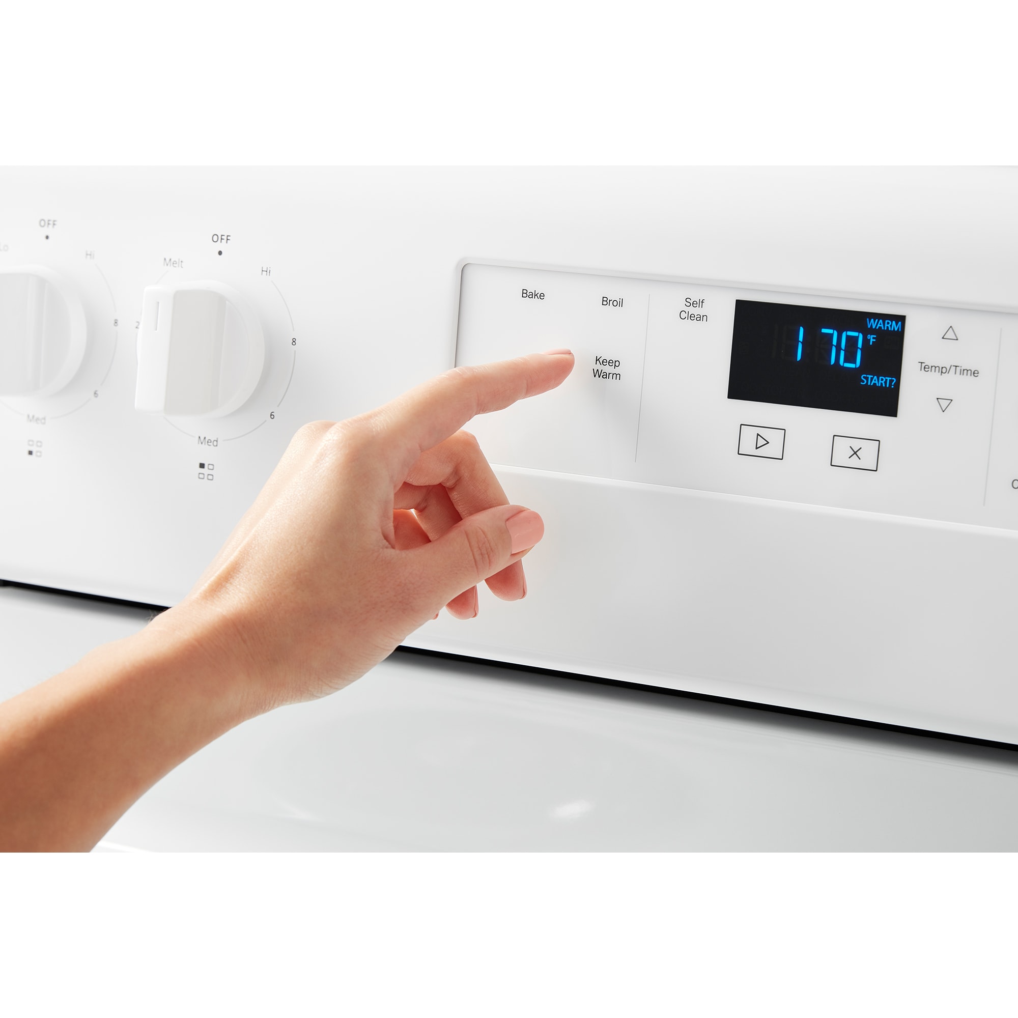 Whirlpool 30 in. 4.8 cu. ft. Electric Range with Coil Burners - White, , hires